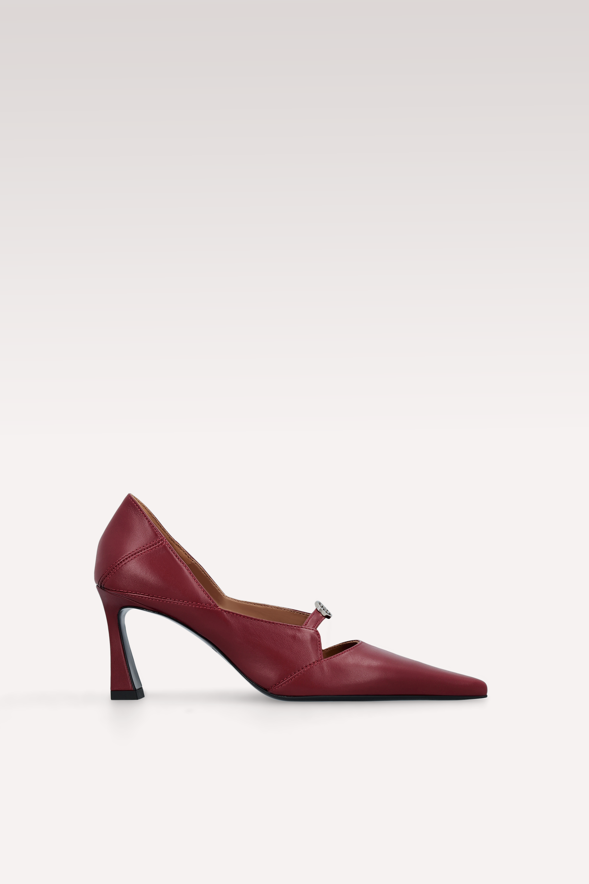 AURA CHERRY LEATHER PUMPS