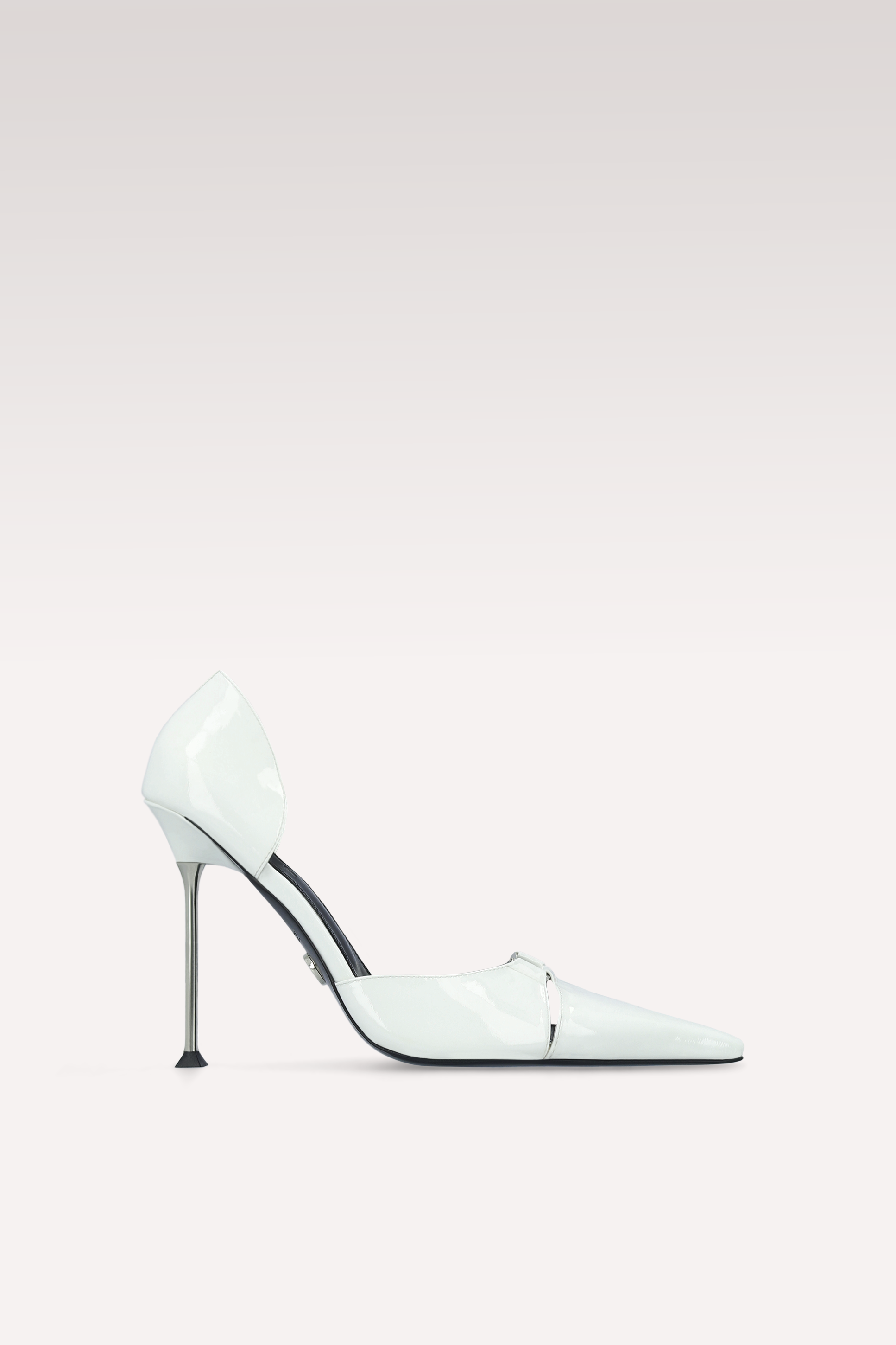 CHARLIZE WHITE LEATHER PUMPS