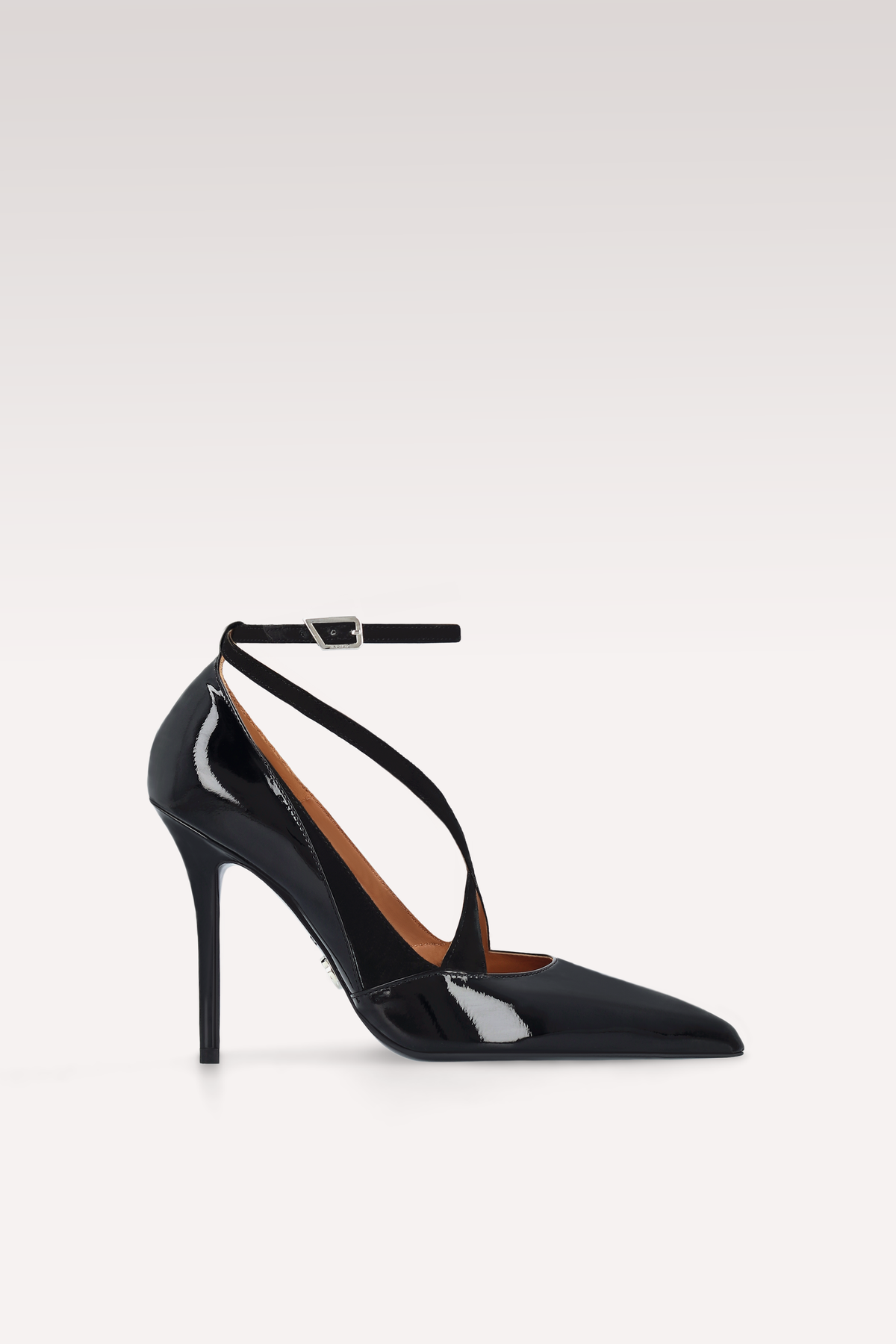 NOCTIS BLACK PATENT LEATHER AND SUEDE PUMPS