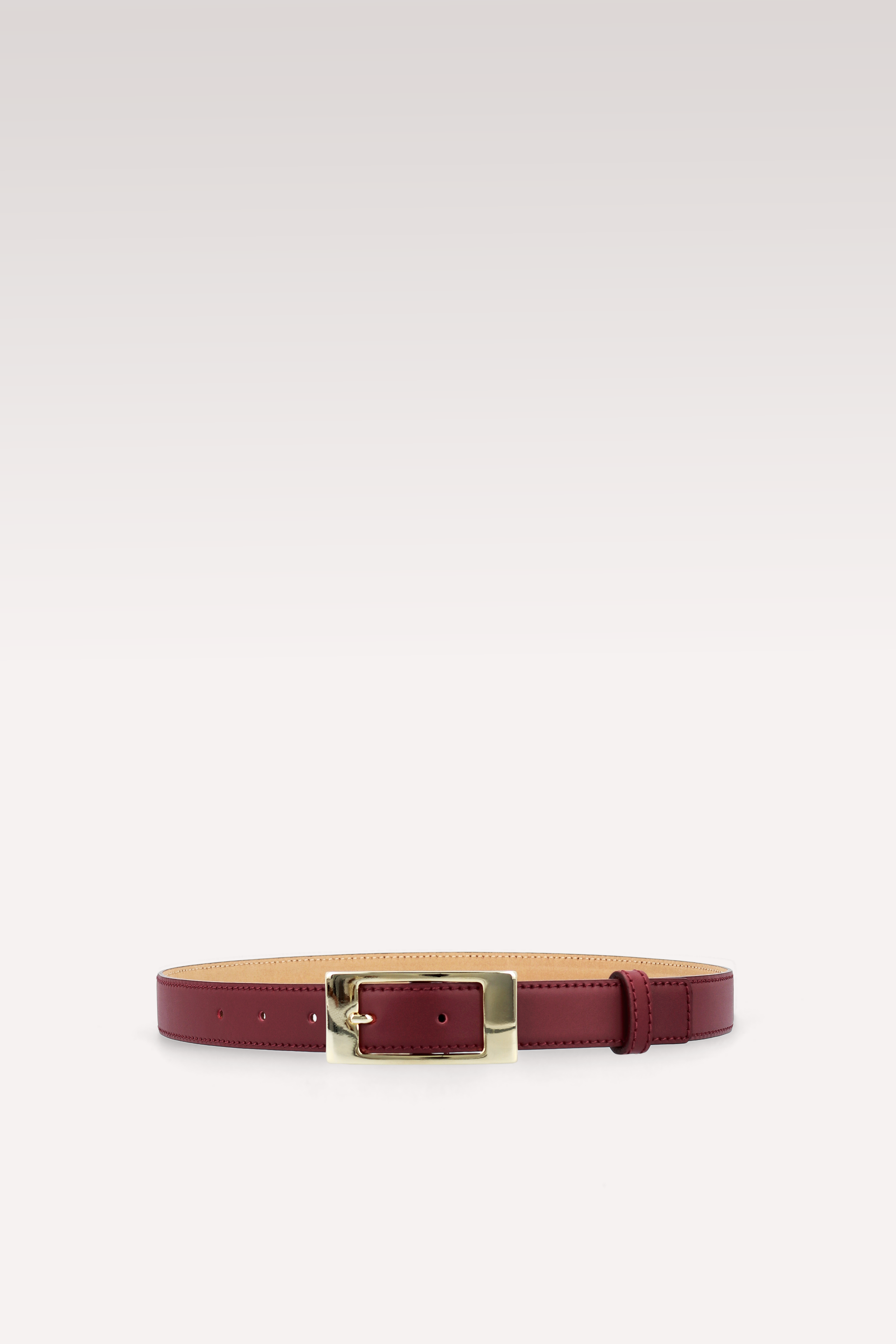 ELIRA 25 MM BORDEAUX LEATHER BELT