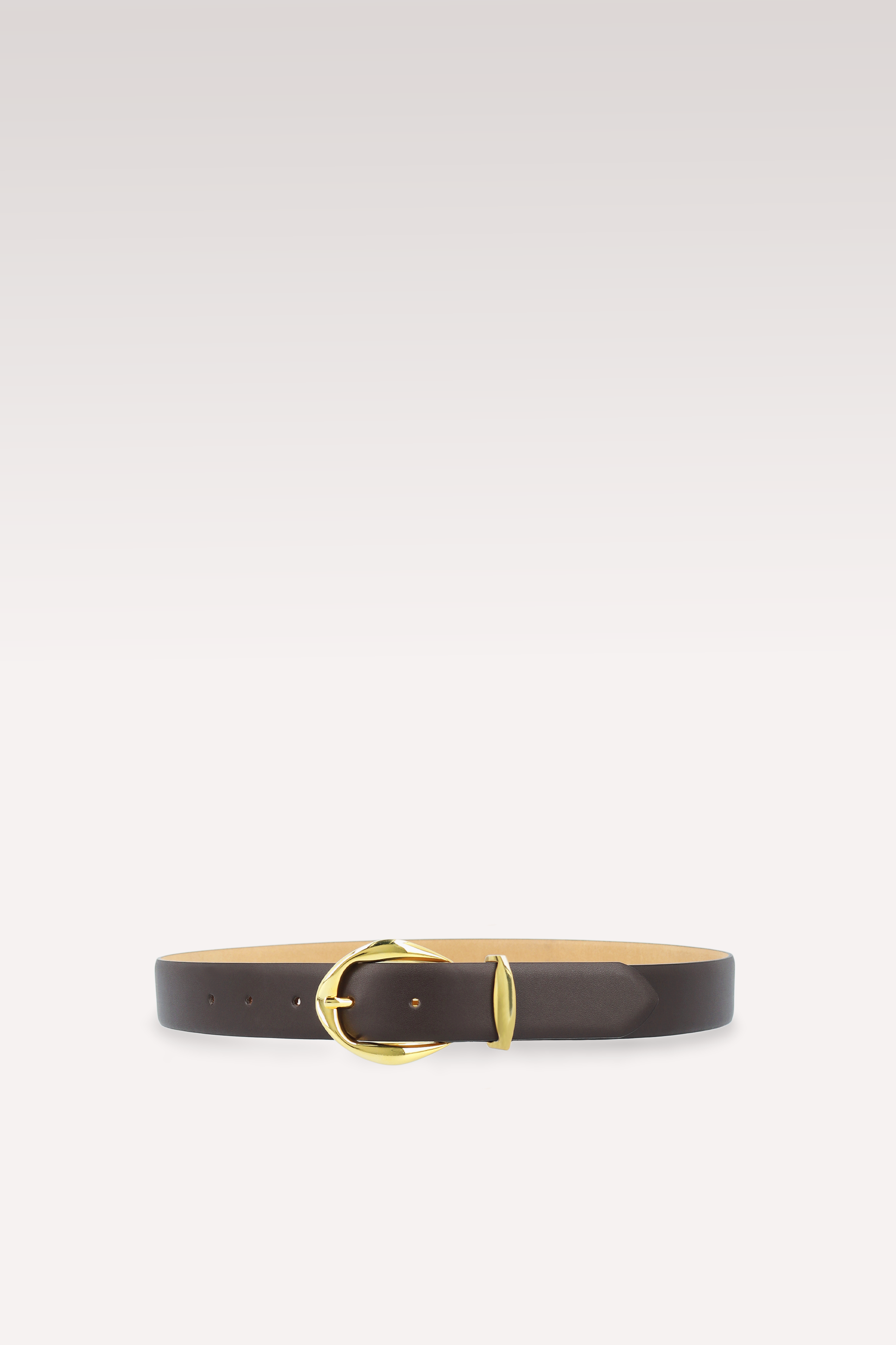 SERAFINE 30 MM CHOCOLATE BROWN LEATHER BELT