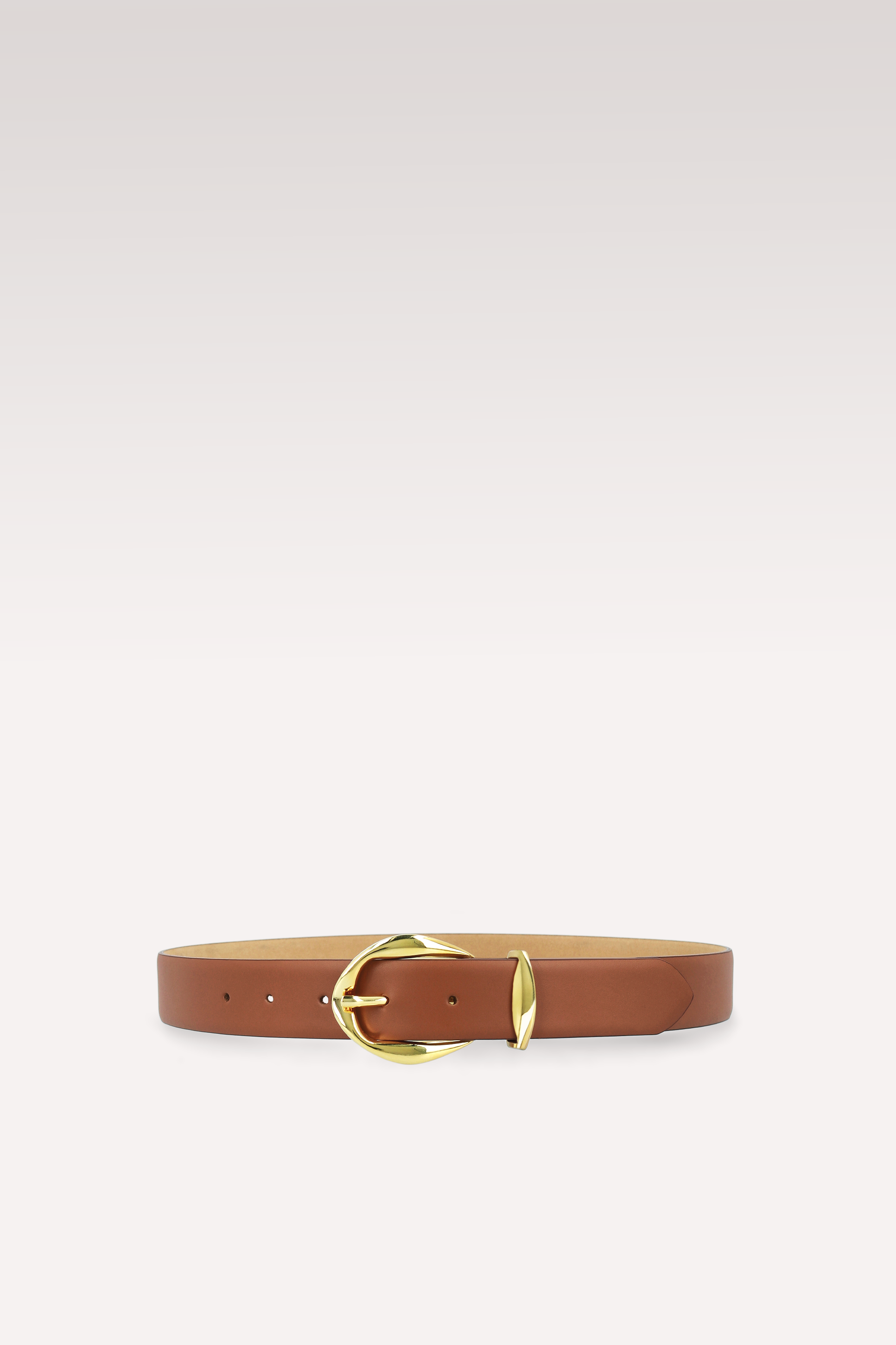 SERAFINE 30 MM BROWN LEATHER BELT