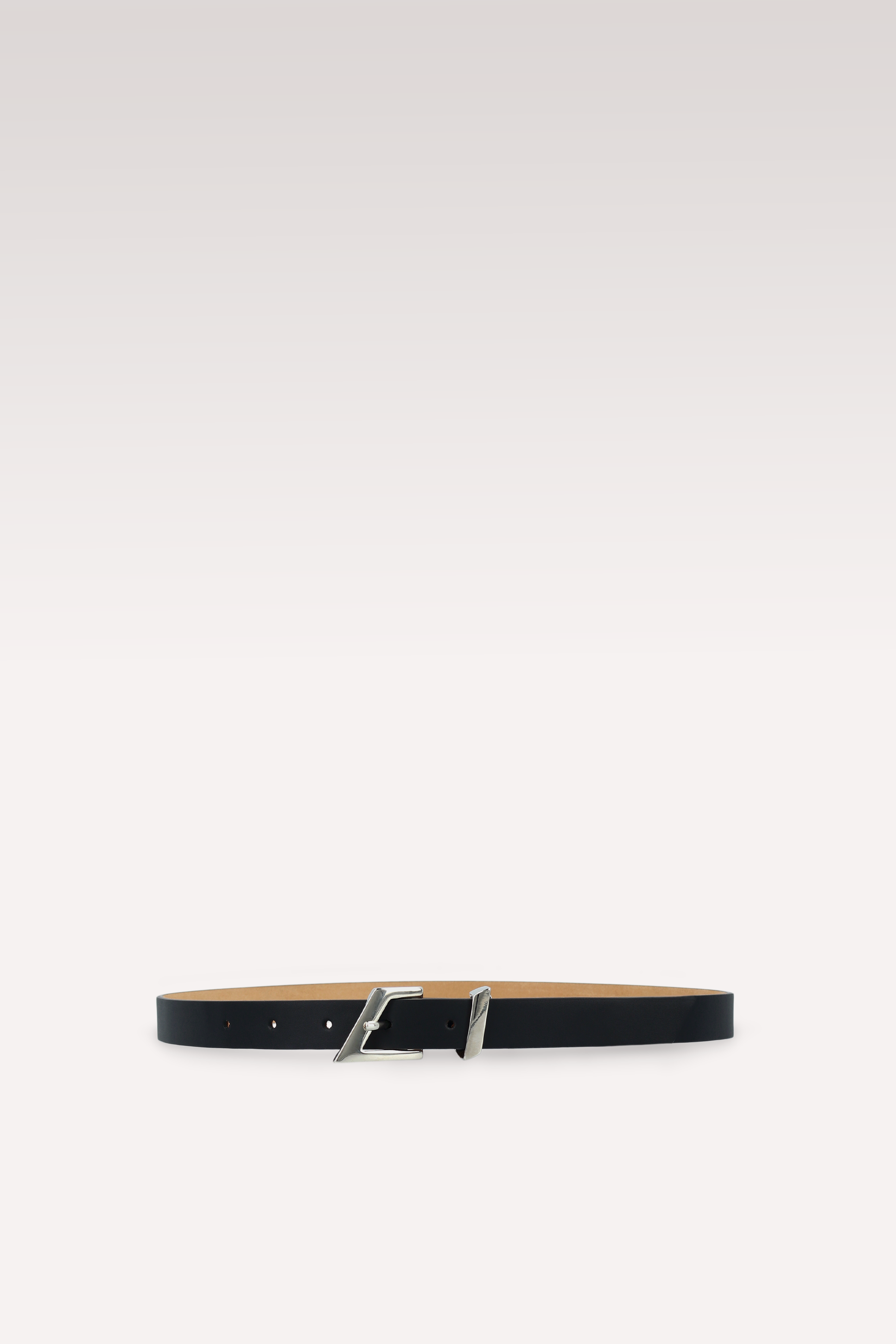 EDGE 20 MM BLACK LEATER BELT