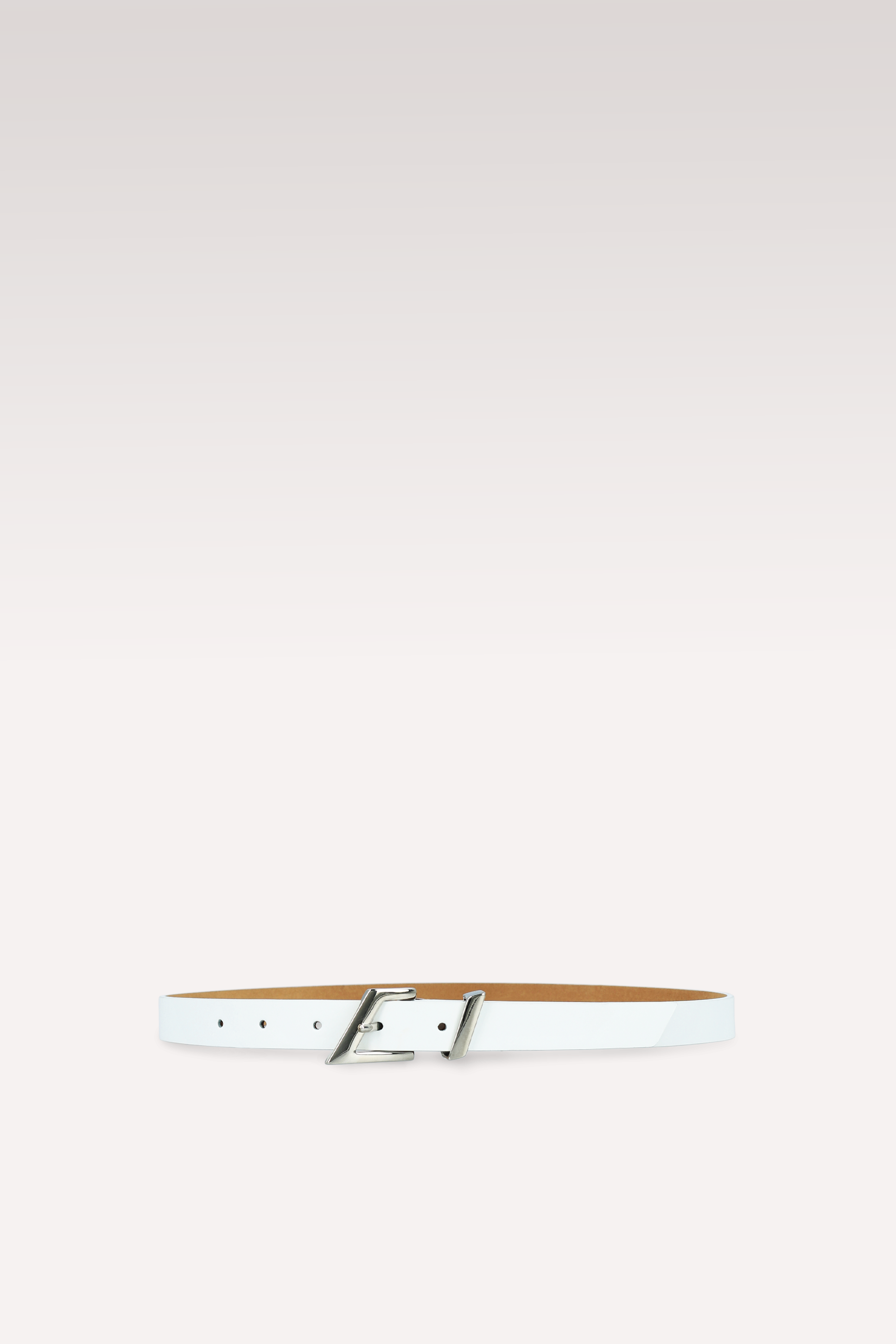 EDGE 20 MM WHITE LEATER BELT