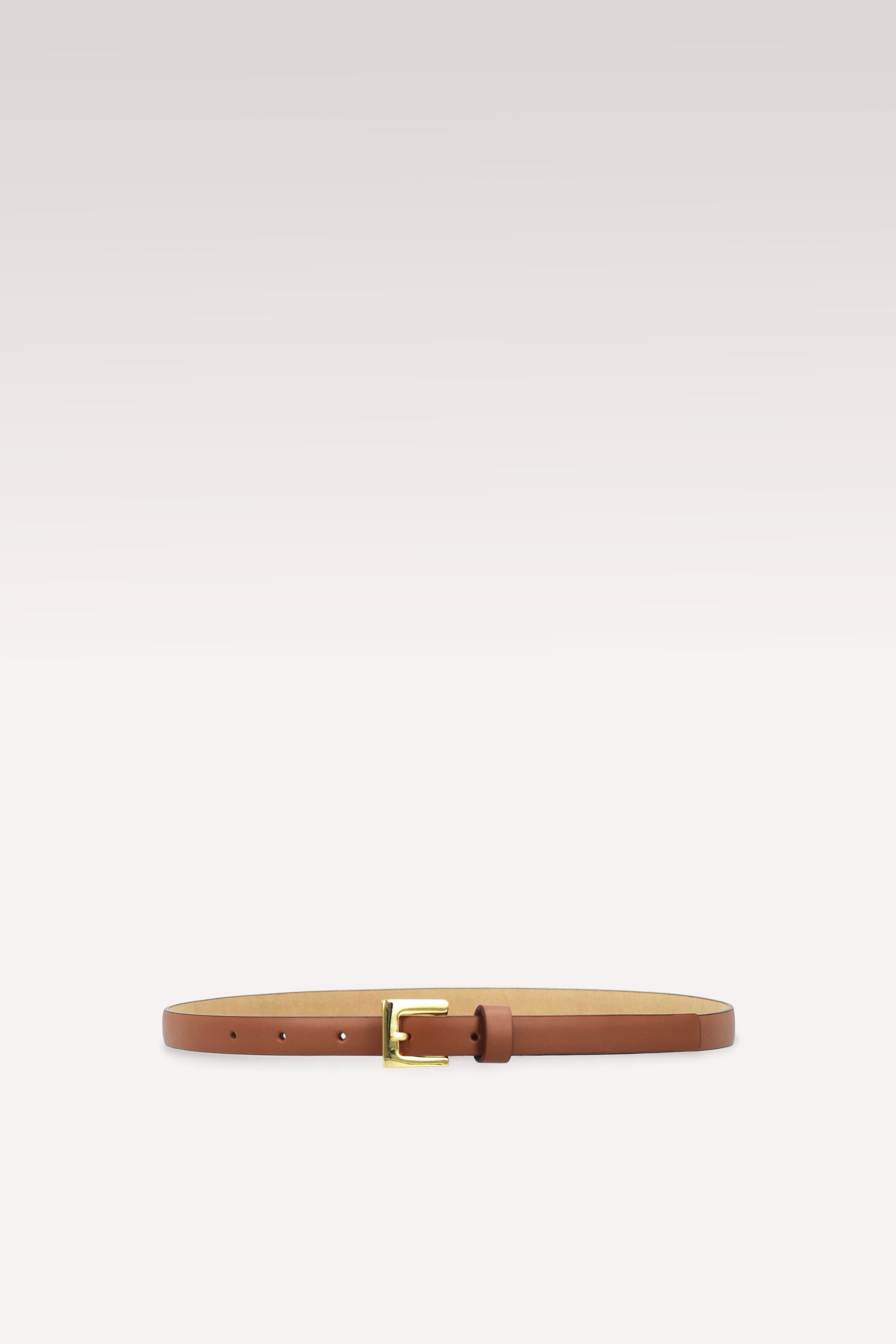 CARINA 15 MM BROWN LEATHER BELT