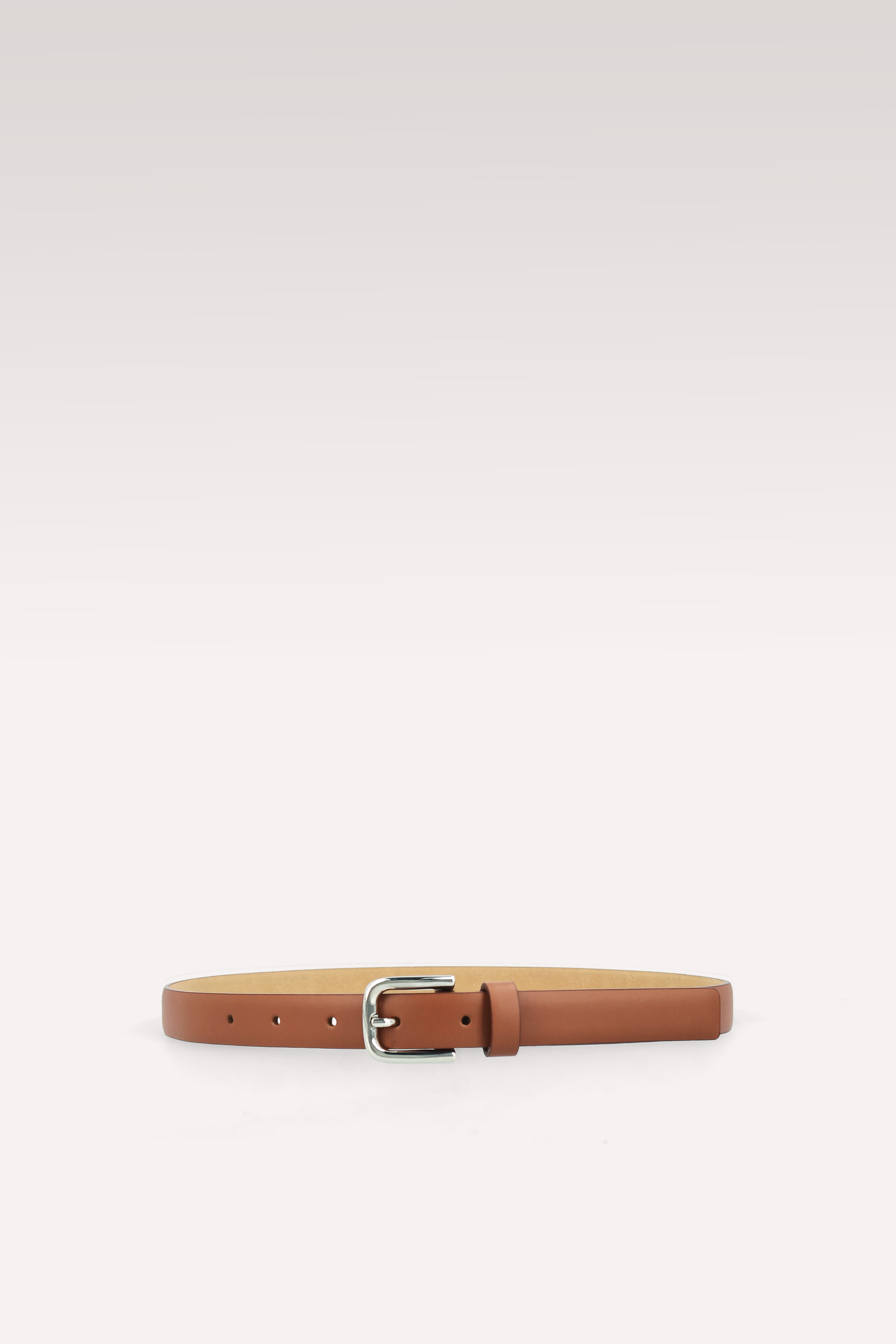 NERINA 20 MM BROWN LEATHER BELT
