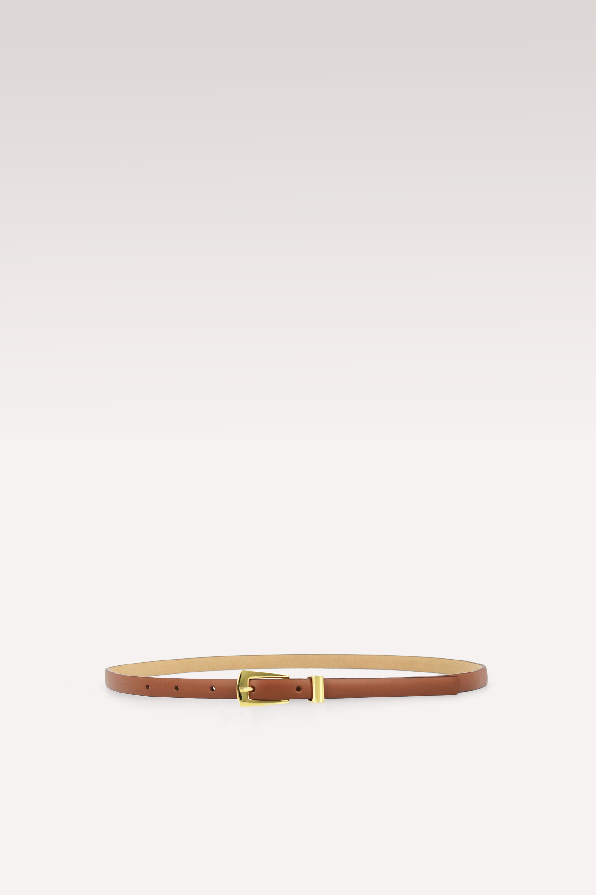 RENATA 10 MM BROWN LEATHER BELT