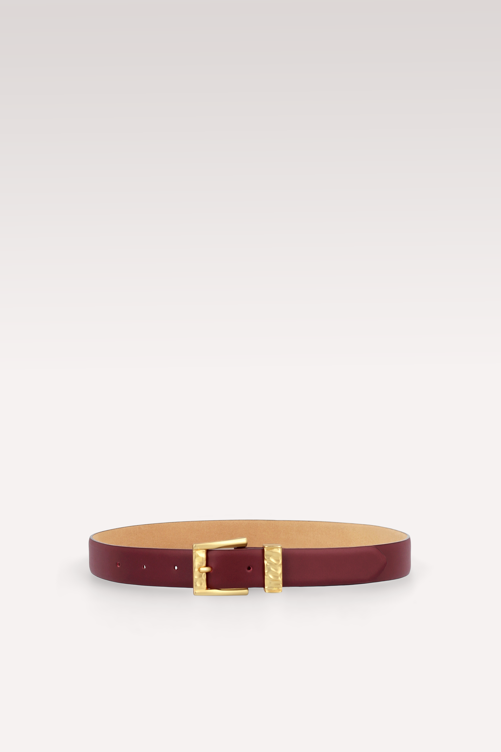 KAI 20 MM BORDEAUX LEATHER BELT