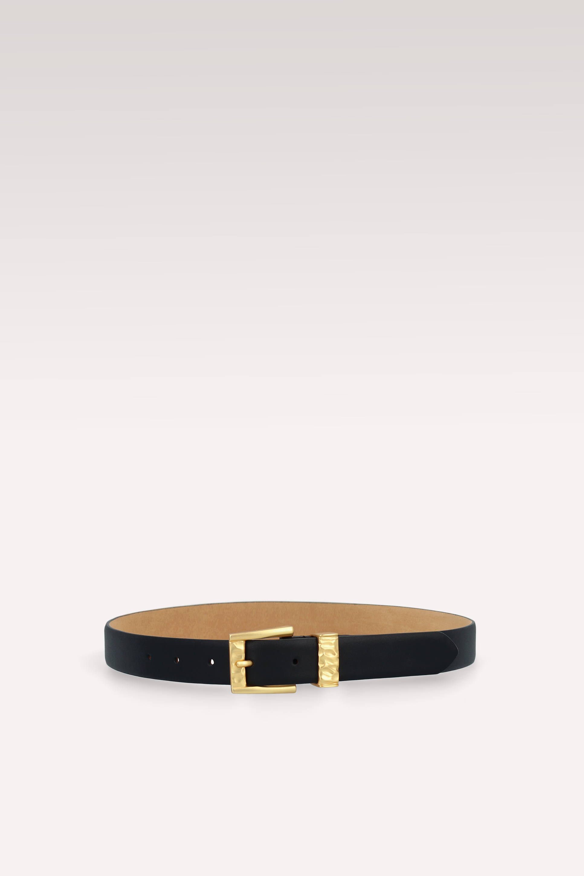 KAI 20 MM BLACK LEATHER BELT