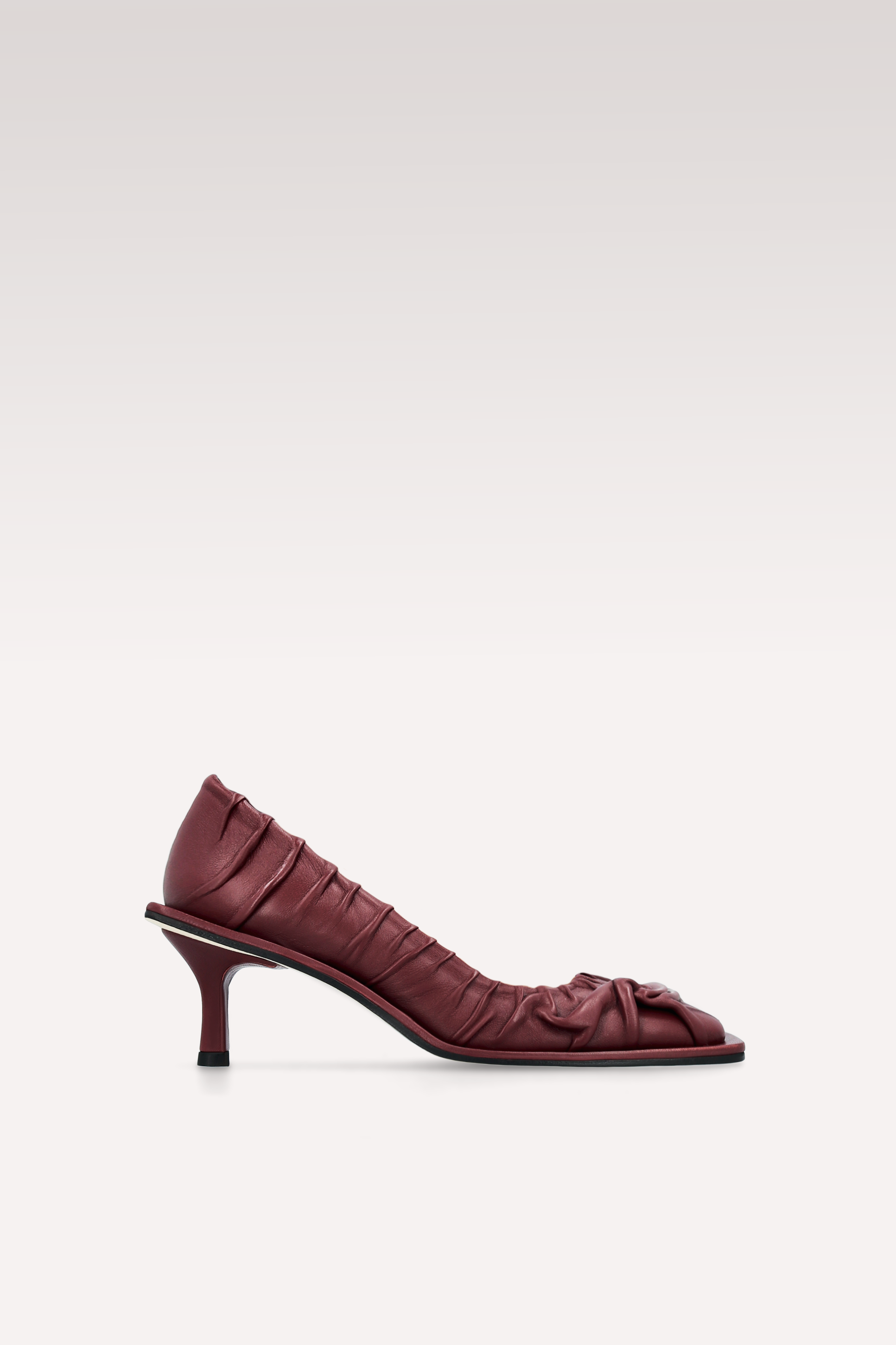 NI BORDEAUX SOFT NAPPA LEATHER PUMPS