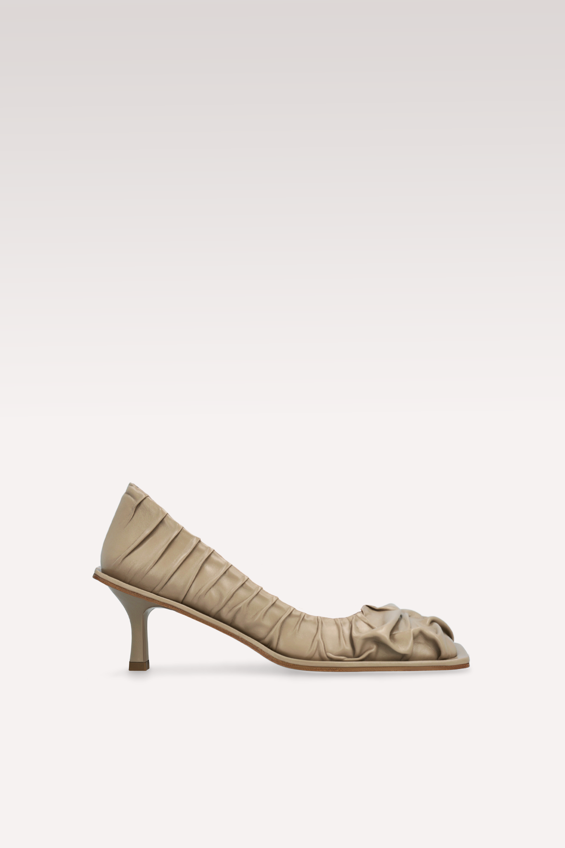NI TAUPE SOFT NAPPA LEATHER PUMPS