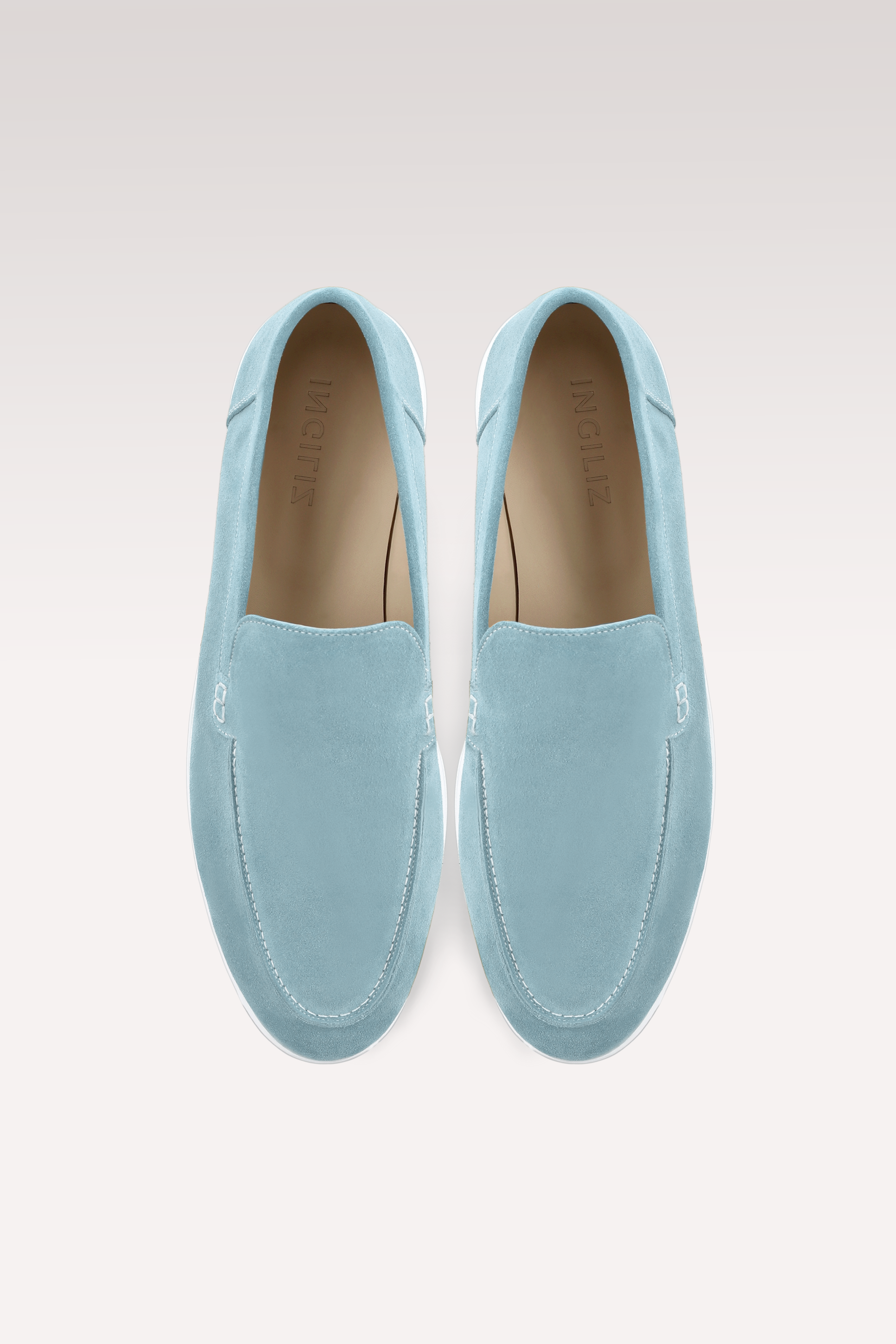 SENNA BLUE SUEDE LEATHER LOAFERS