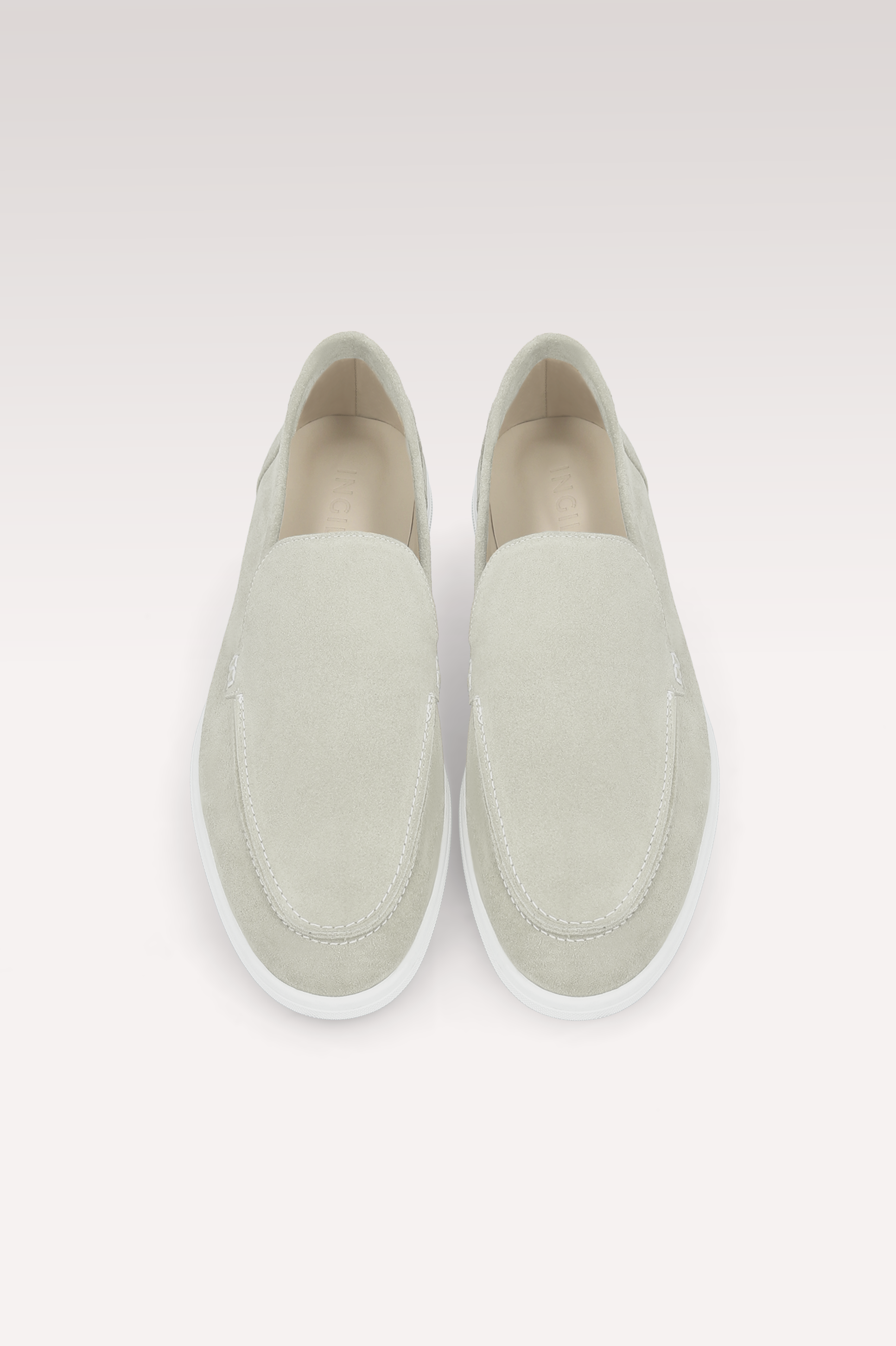 SENNA OFF WHITE SUEDE LEATHER LOAFERS