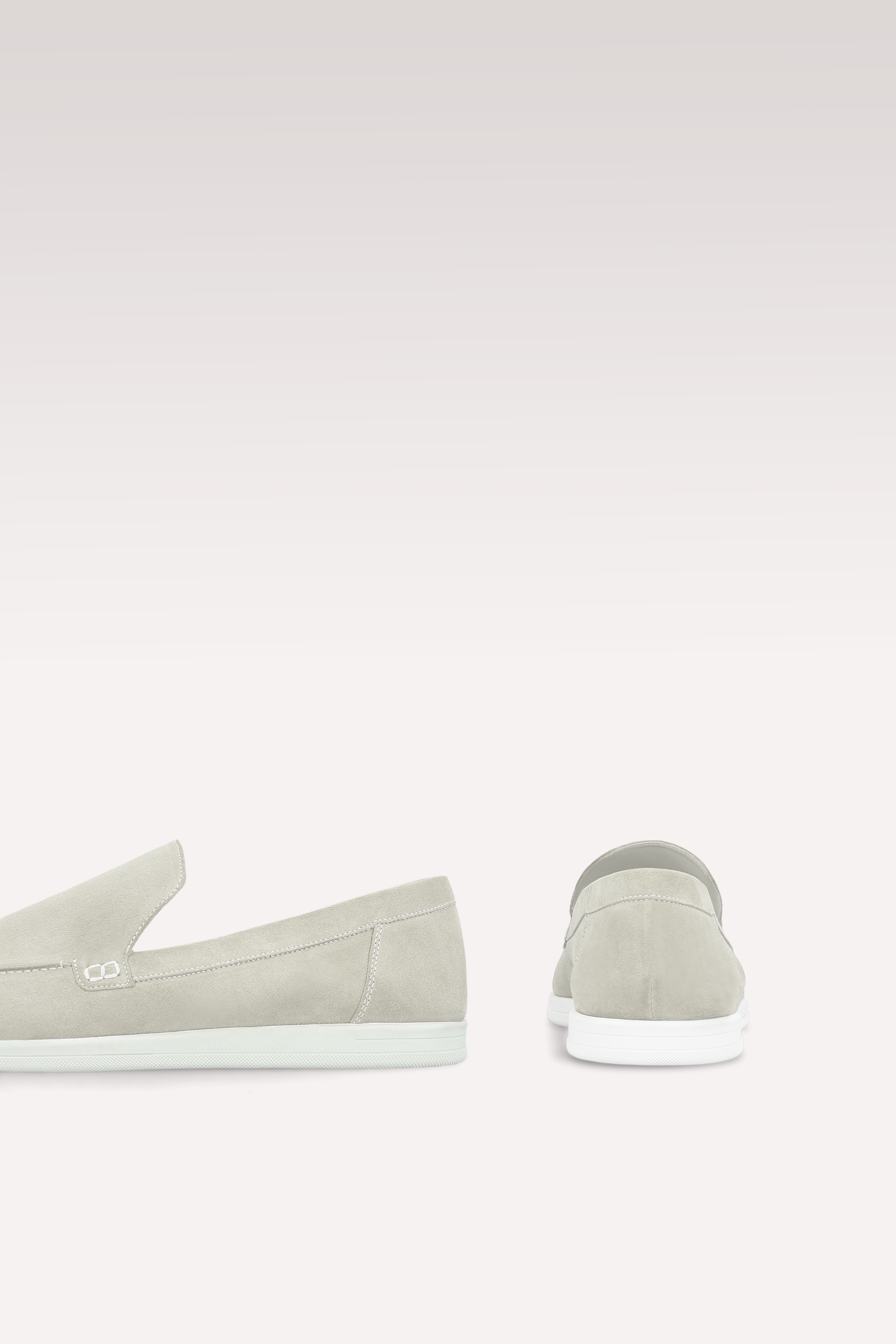 SENNA OFF WHITE SUEDE LEATHER LOAFERS