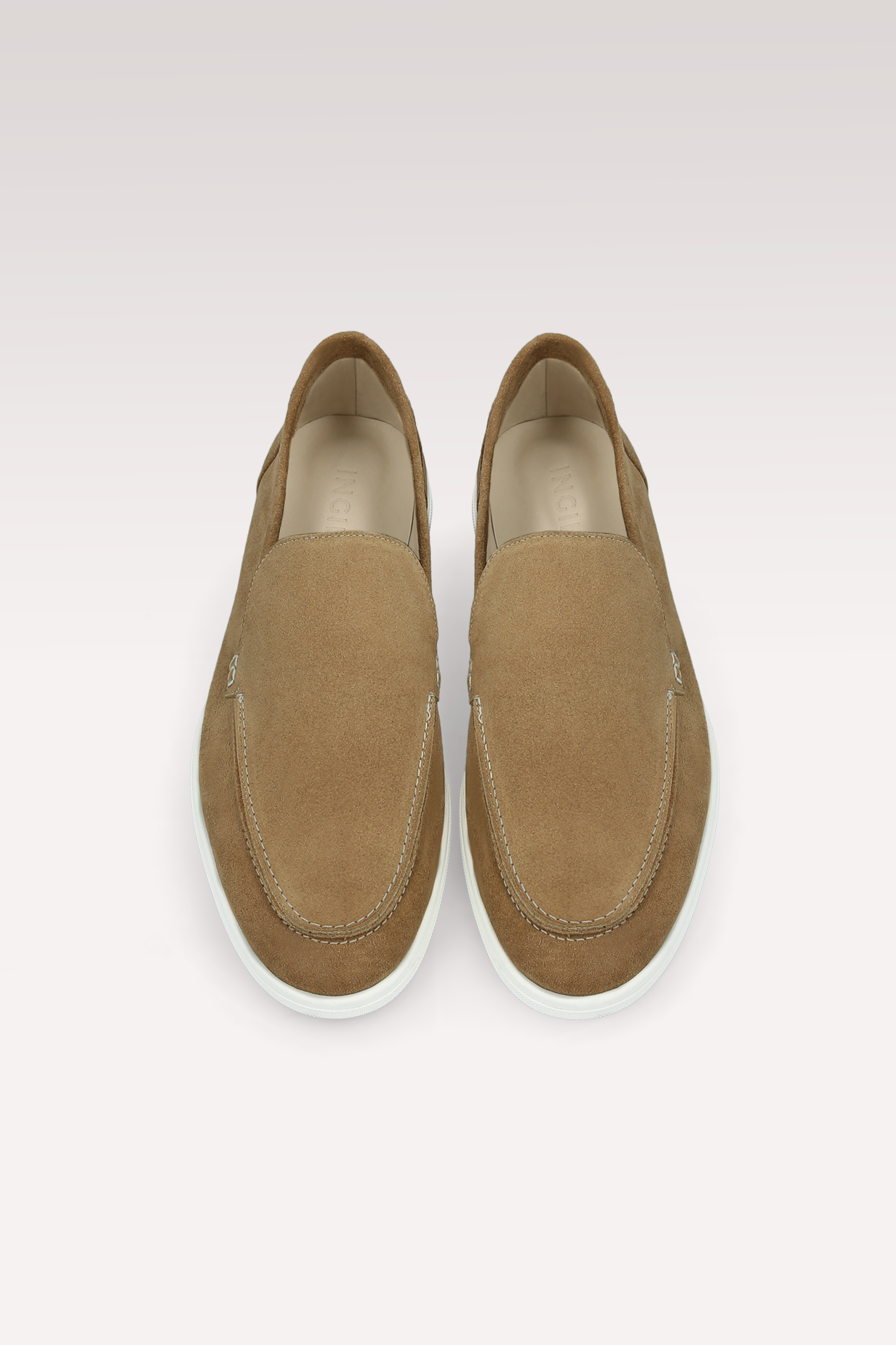 SENNA CHOCOLATE BROWN SUEDE LEATHER LOAFERS