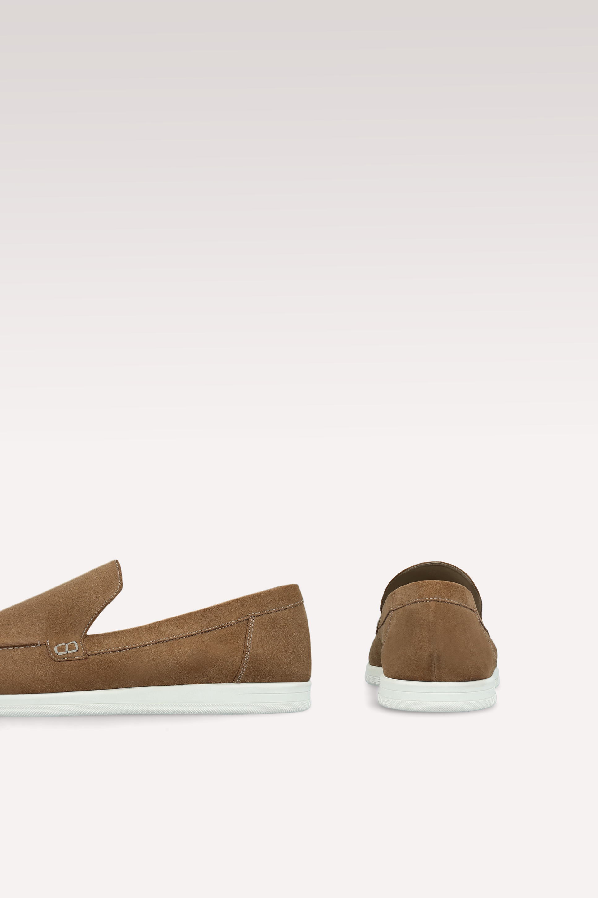 SENNA CHOCOLATE BROWN SUEDE LEATHER LOAFERS