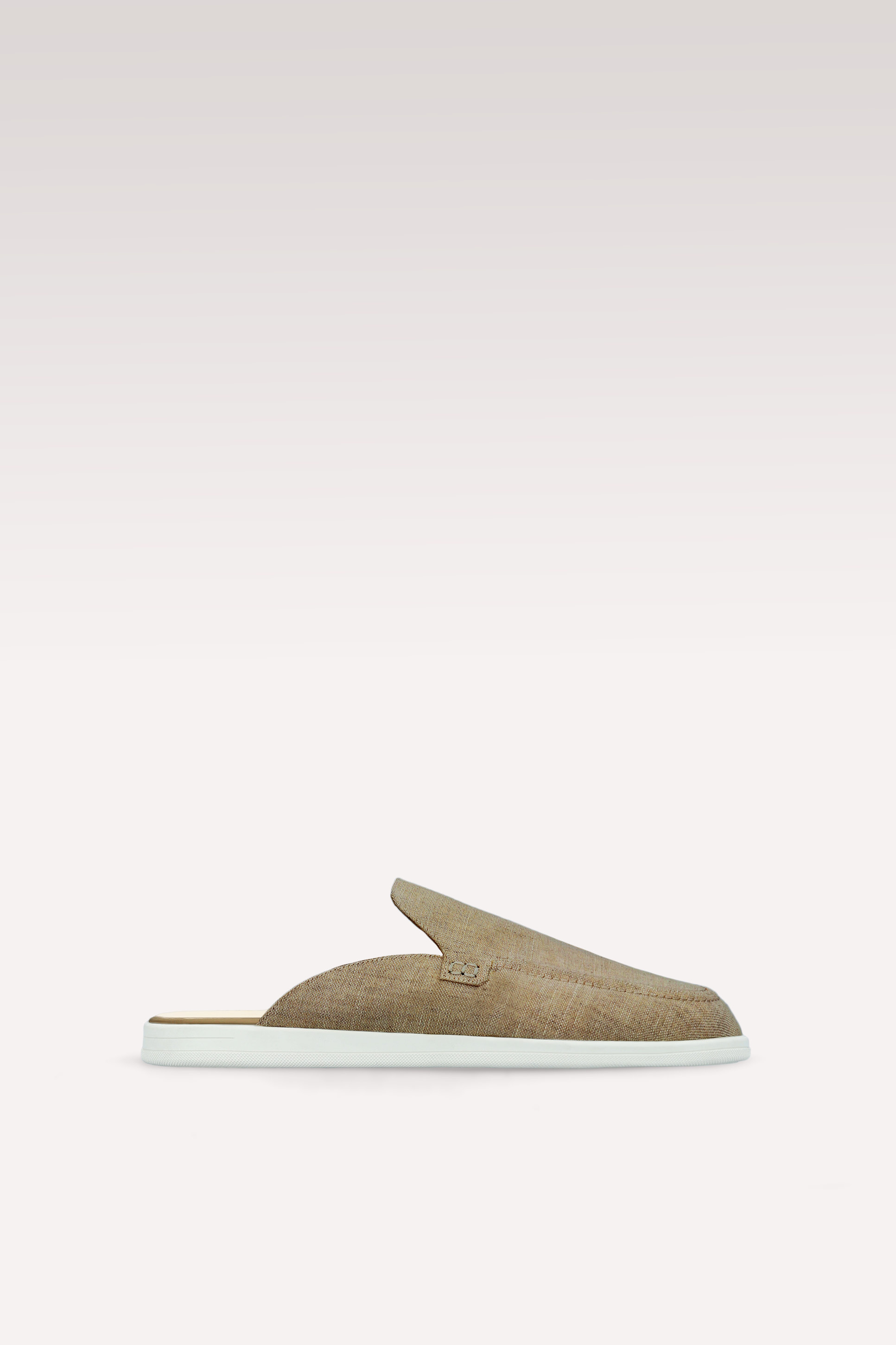 MONZA TAUPE LINEN MULES