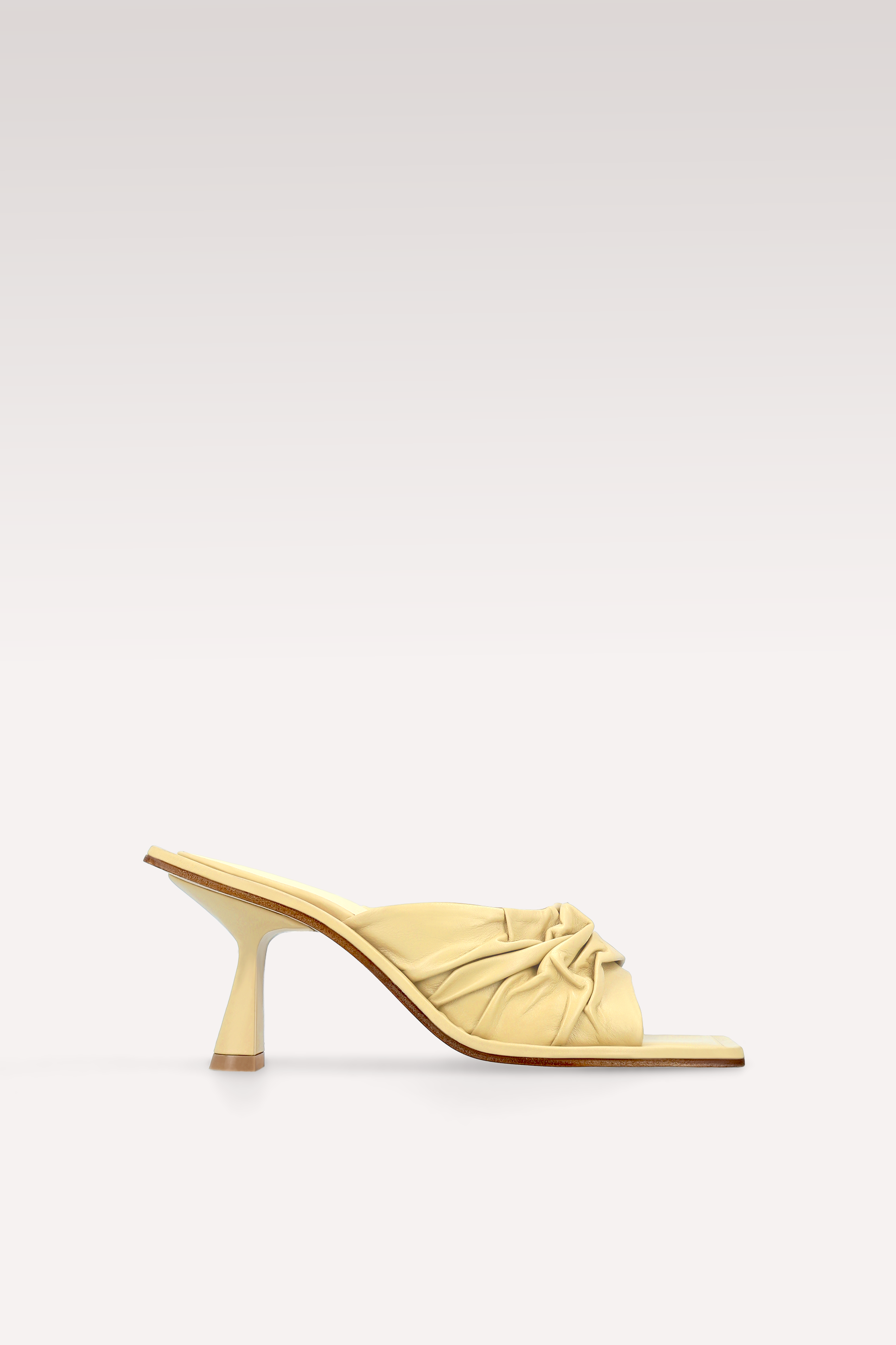 ZORI BANANA YELLOW LEATHER MULES