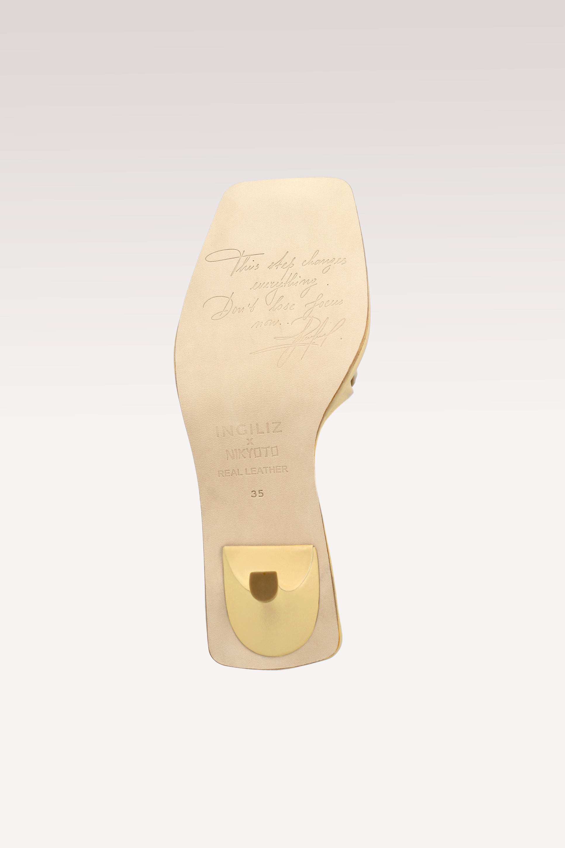 ZORI BANANA YELLOW LEATHER MULES