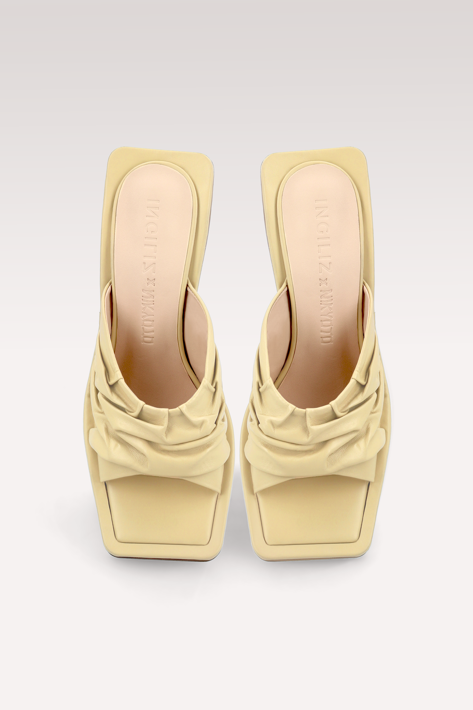 ZORI BANANA YELLOW LEATHER MULES