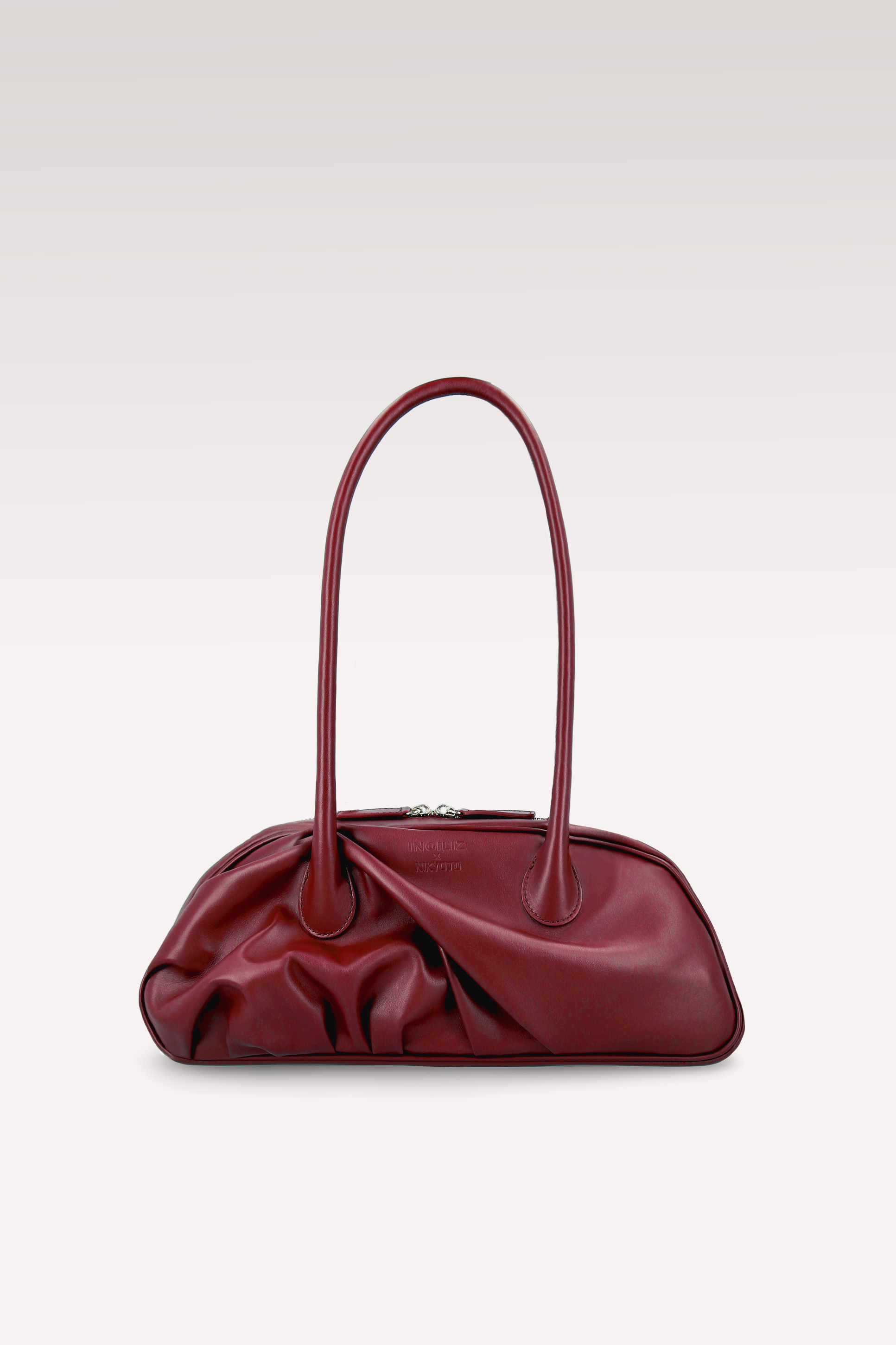 NAMI BORDEAUX NAPPA LEATHER SHOUDER BAG
