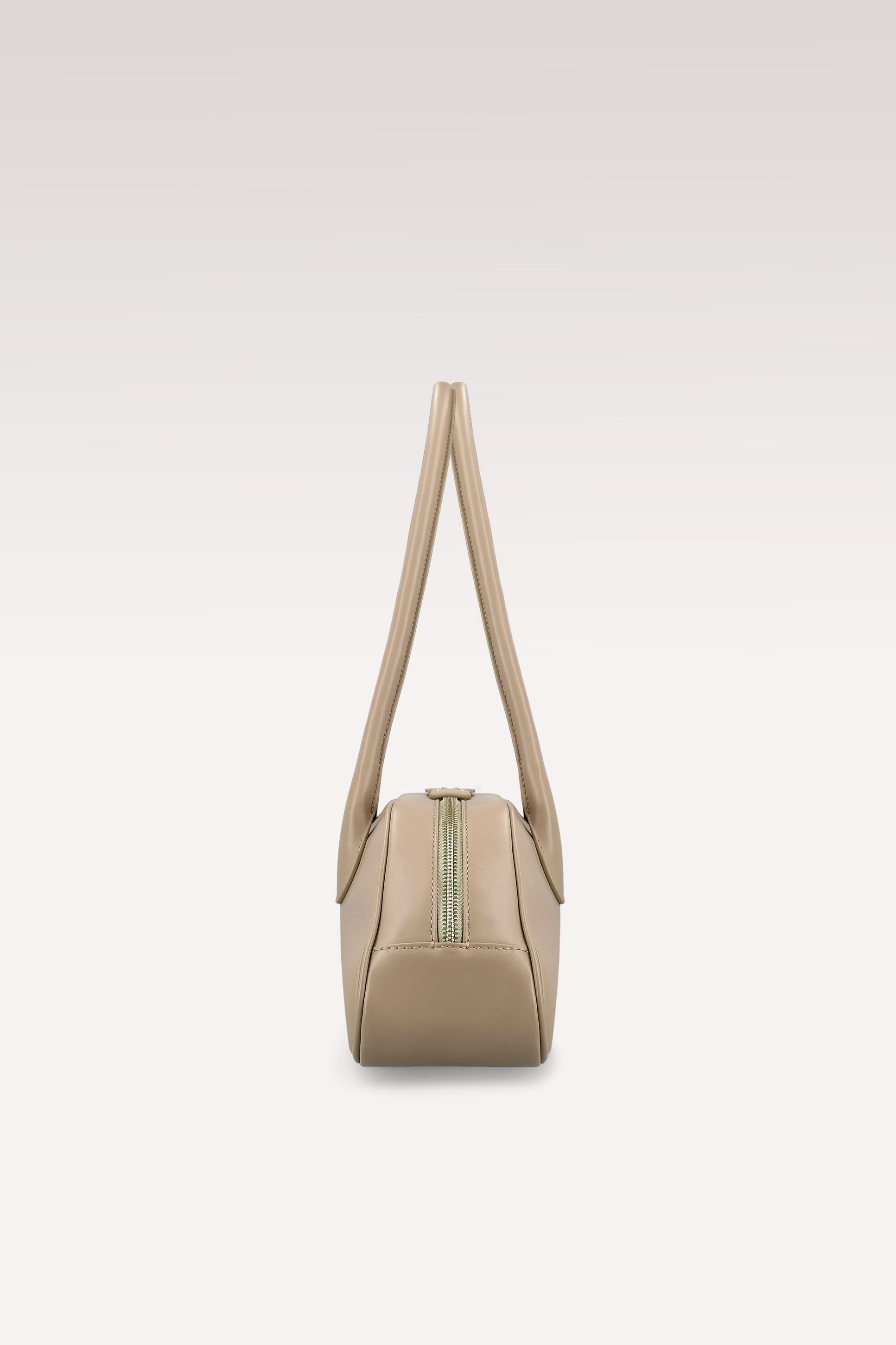 NAMI BEIGE NAPPA LEATHER SHOULDER BAG