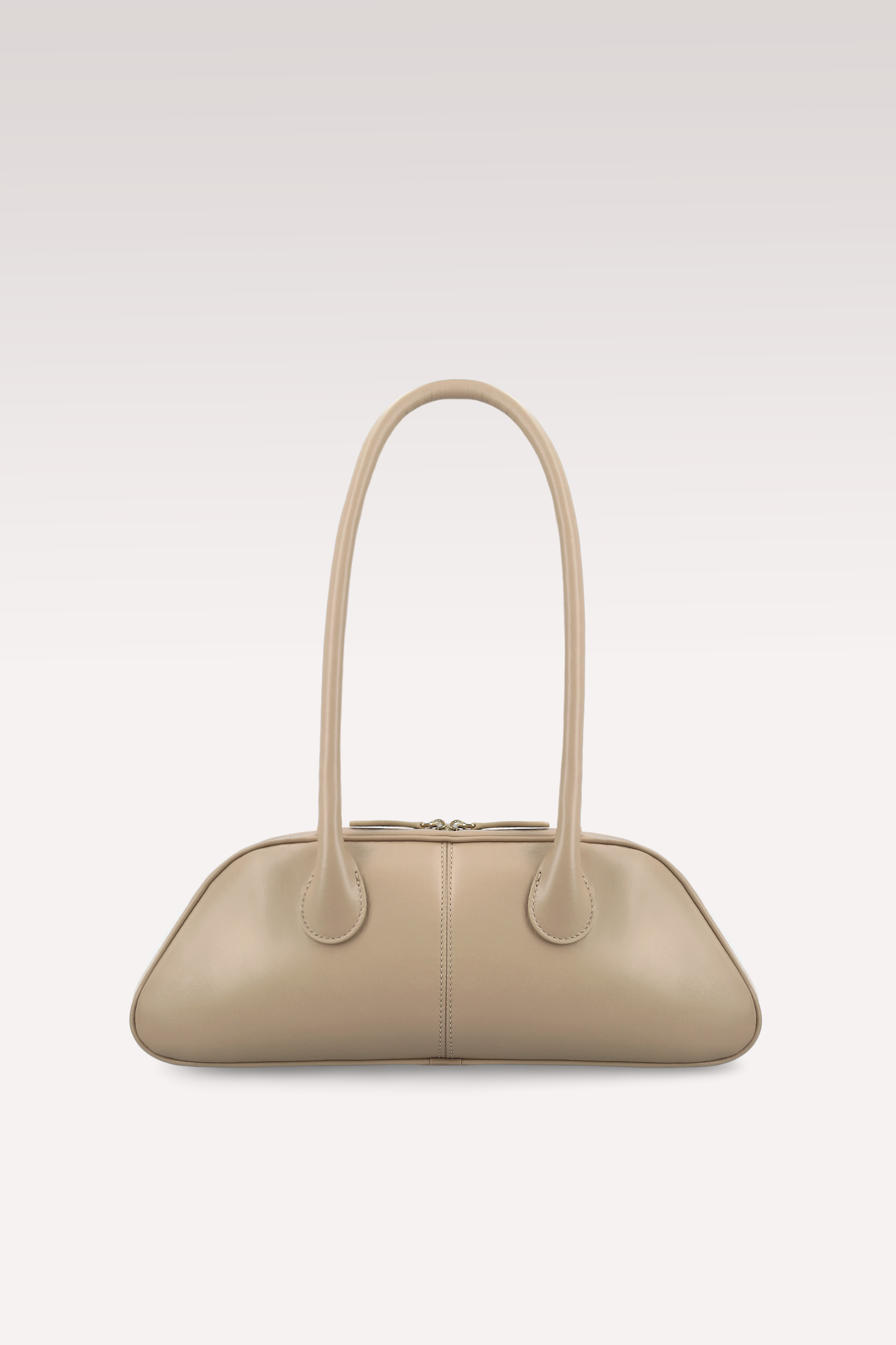 NAMI BEIGE NAPPA LEATHER SHOULDER BAG