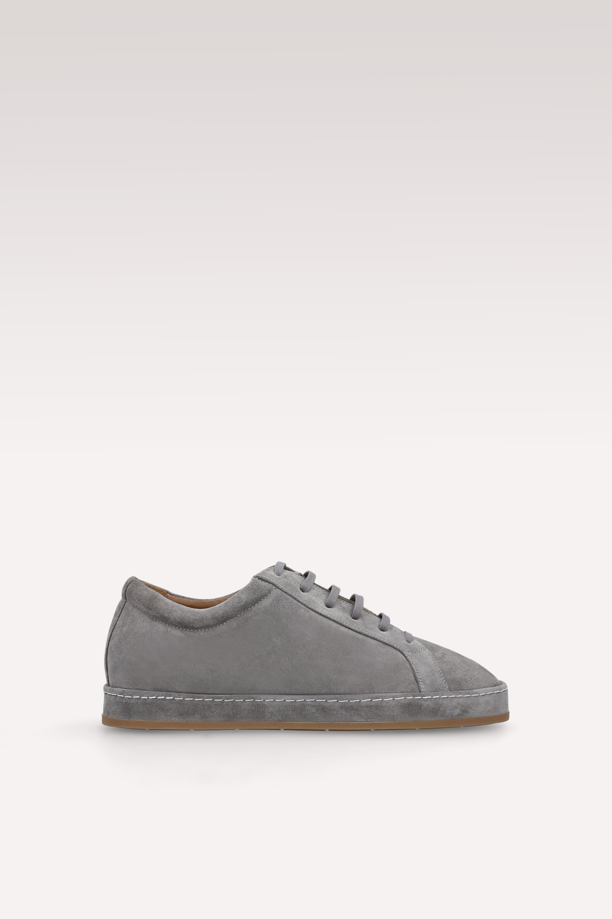 ENZO GREY SUEDE LEATHER SNEAKERS
