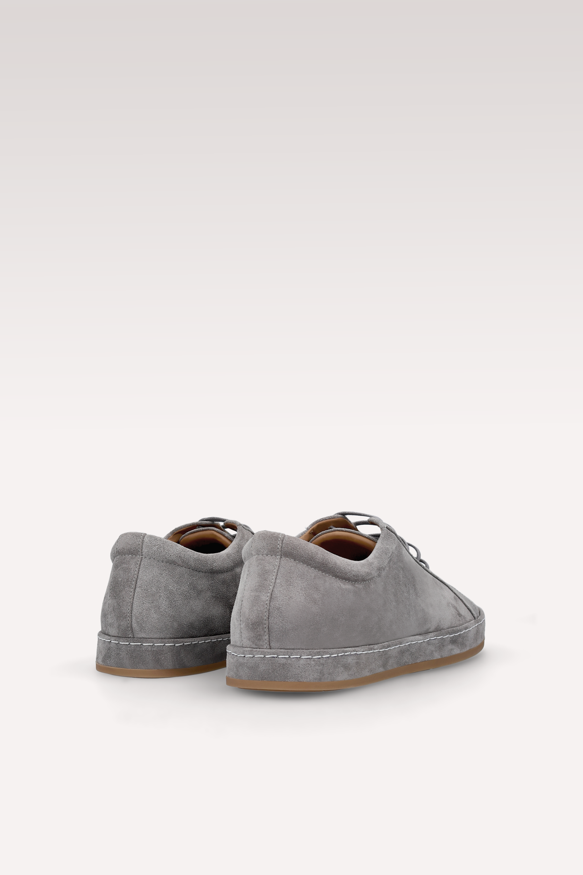 ENZO GREY SUEDE LEATHER SNEAKERS