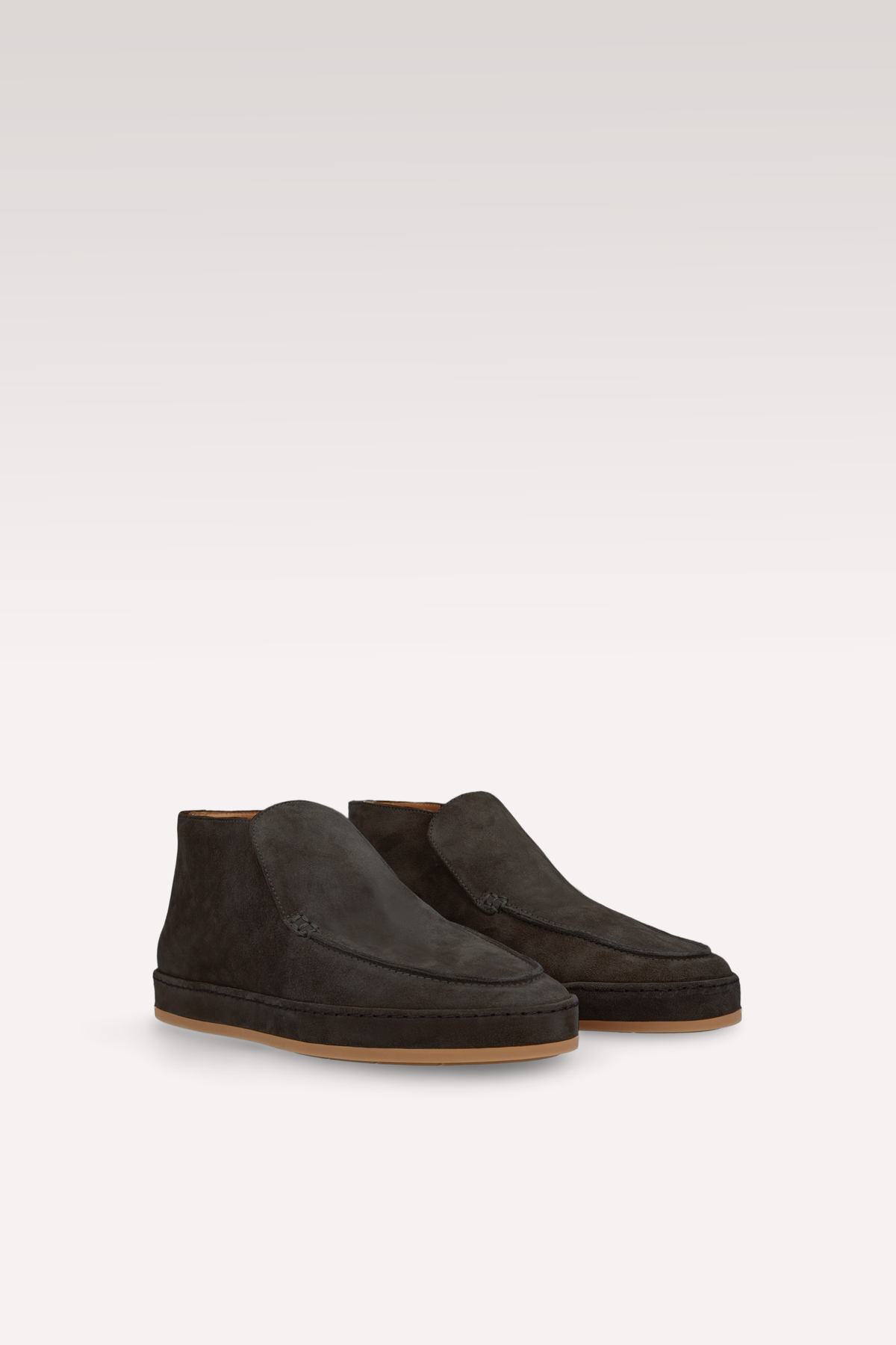ROMEO BROWN SUEDE LEATHER ANKLE BOOTS