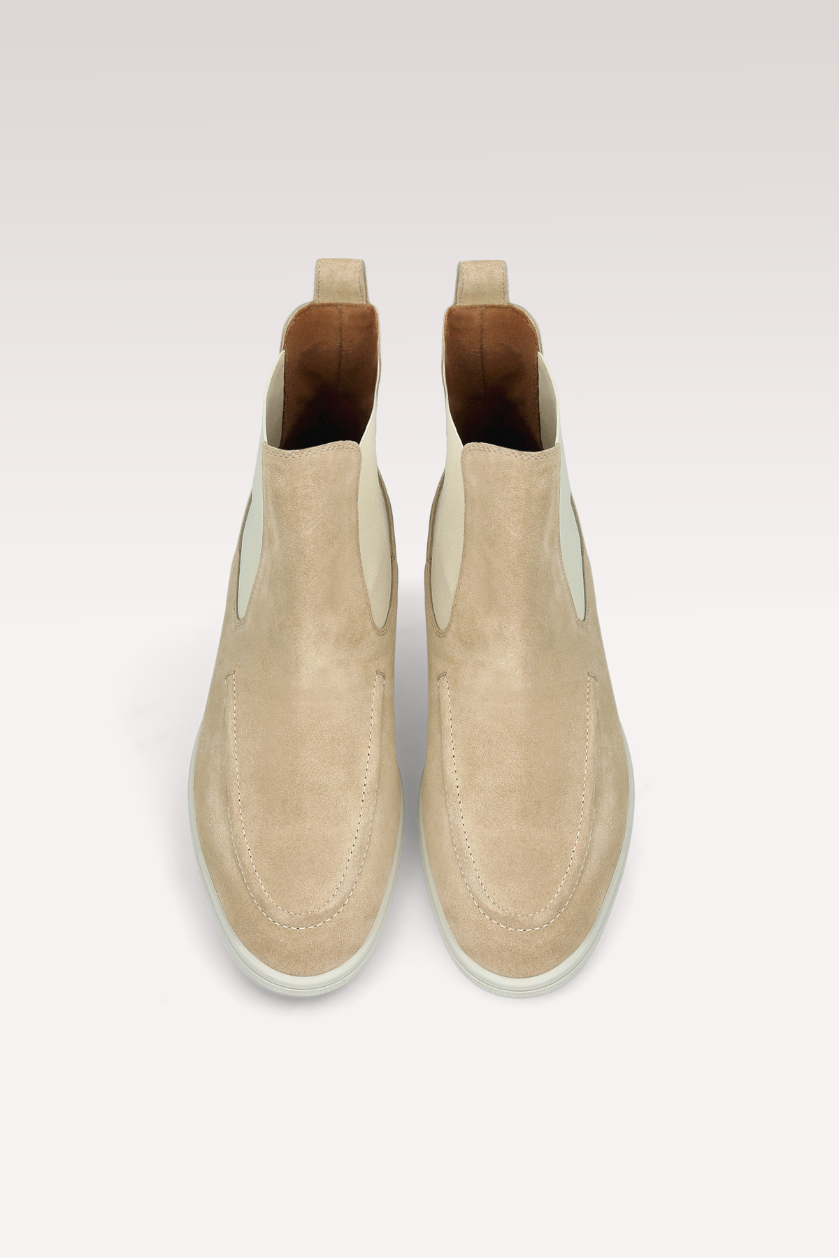VITO NUDE SUEDE LEATHER ANKLE BOOTS