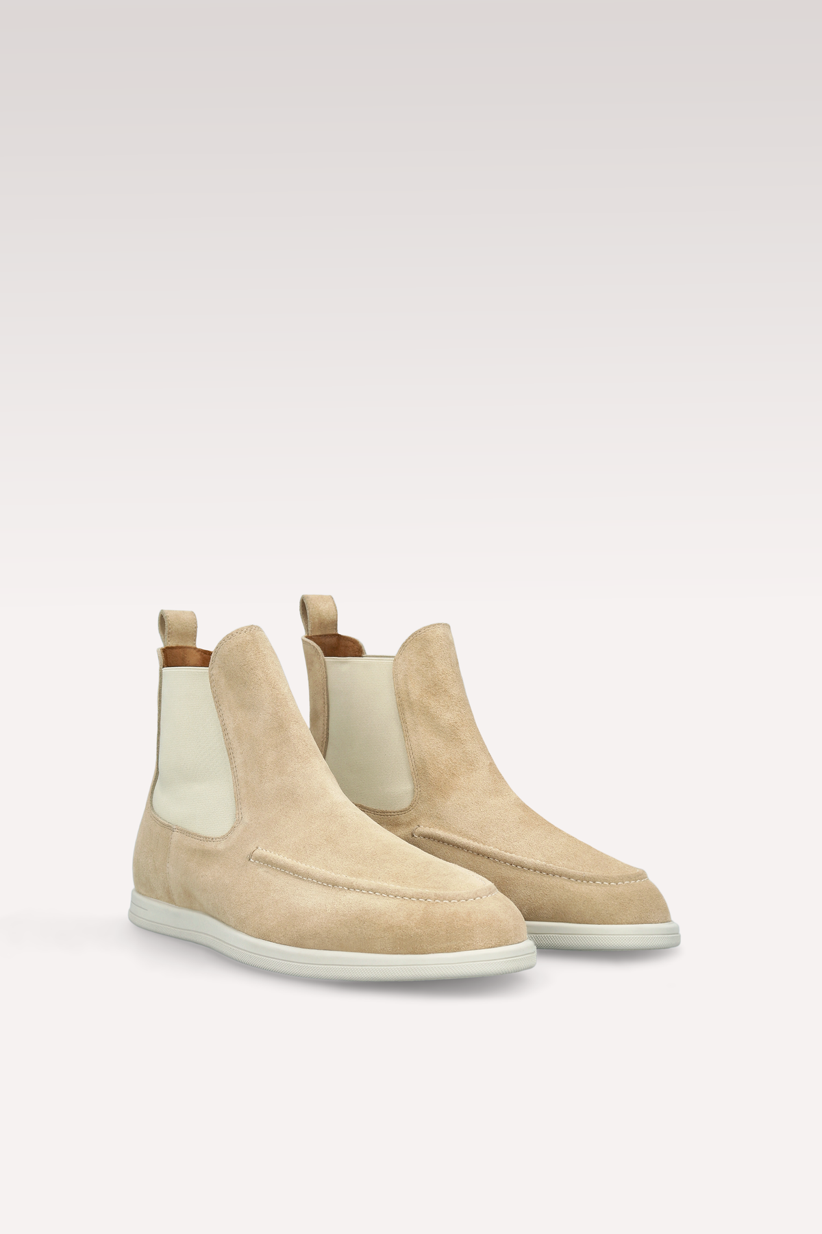VITO NUDE SUEDE LEATHER ANKLE BOOTS