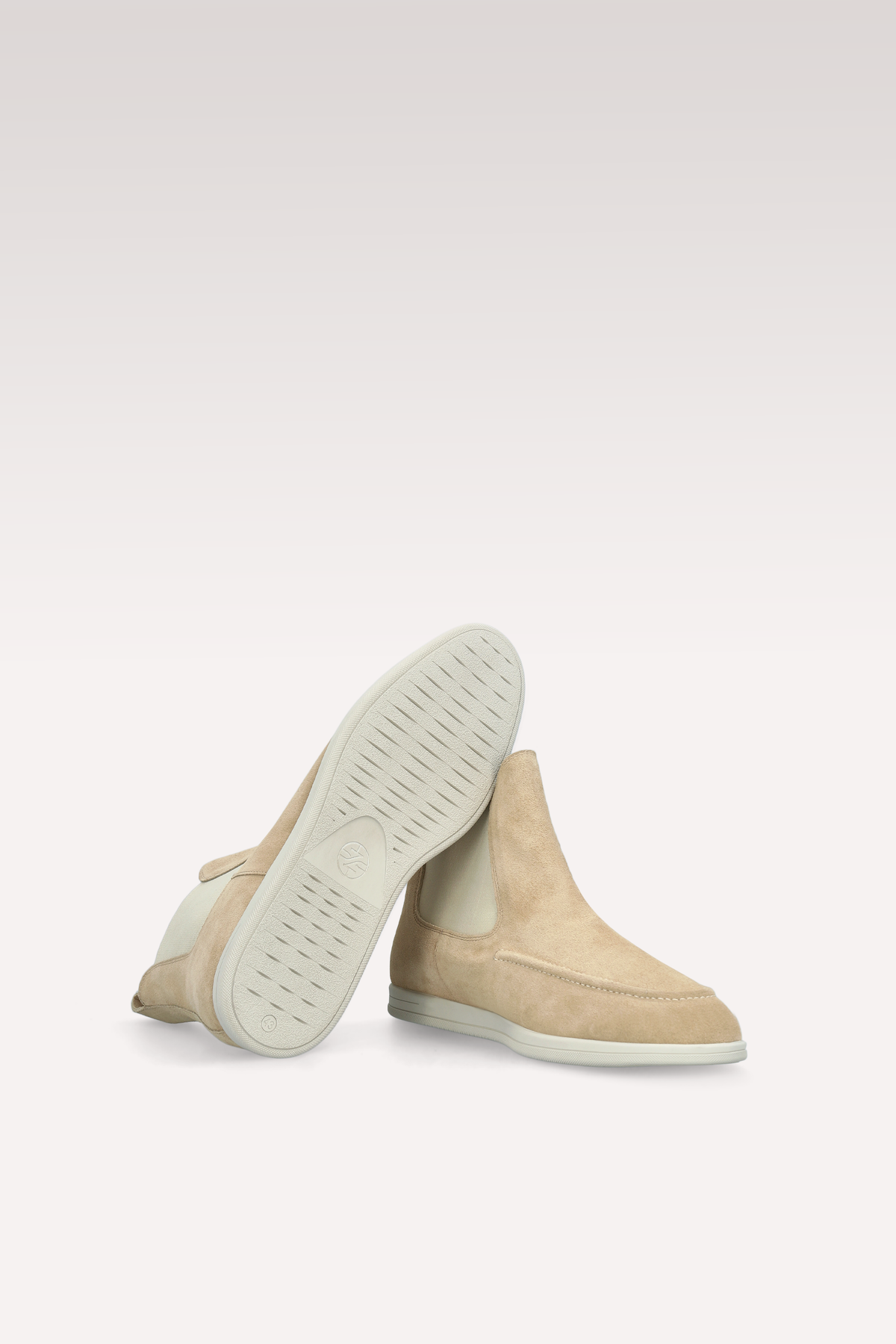 VITO NUDE SUEDE LEATHER ANKLE BOOTS