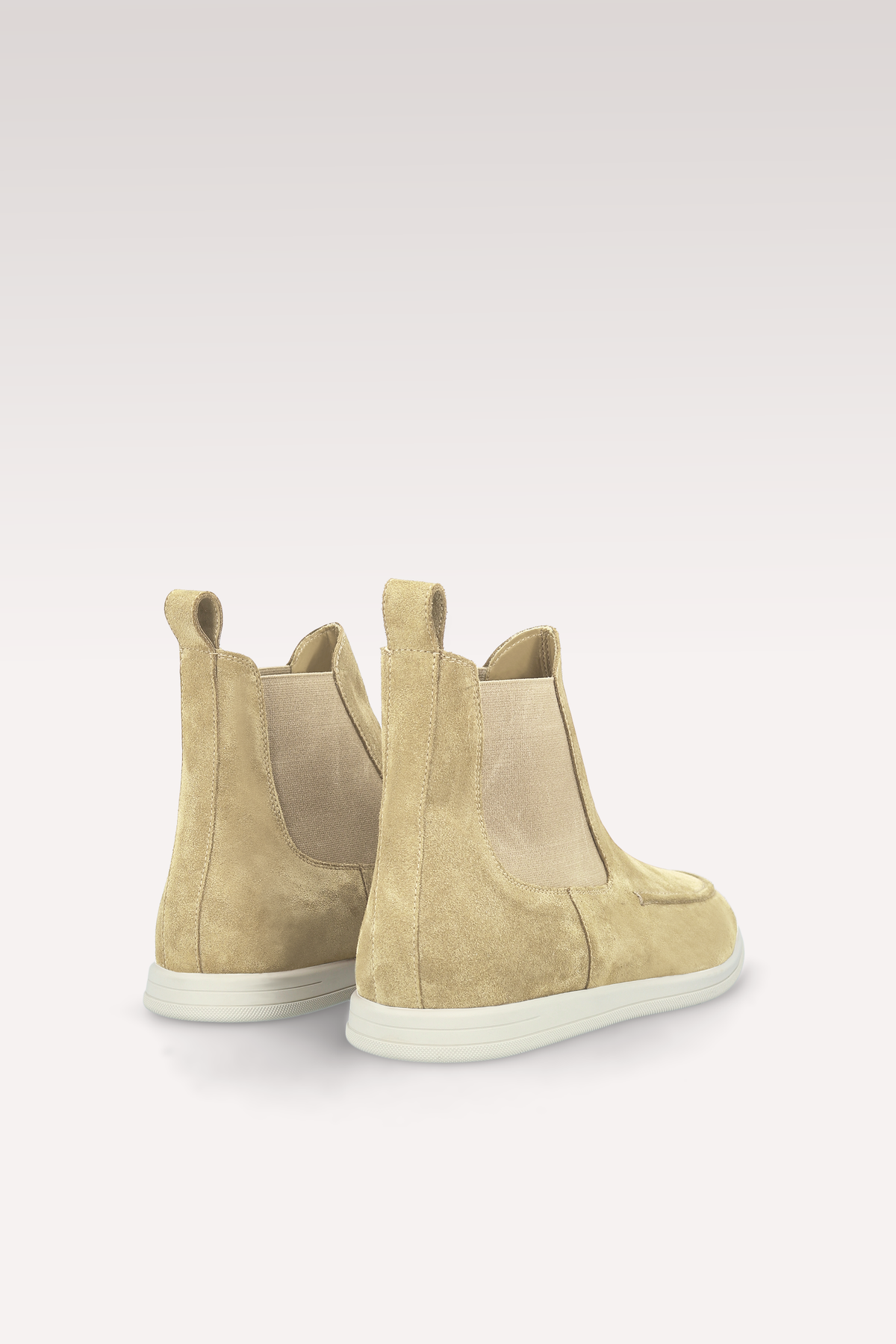 VITO NUDE SUEDE LEATHER ANKLE BOOTS