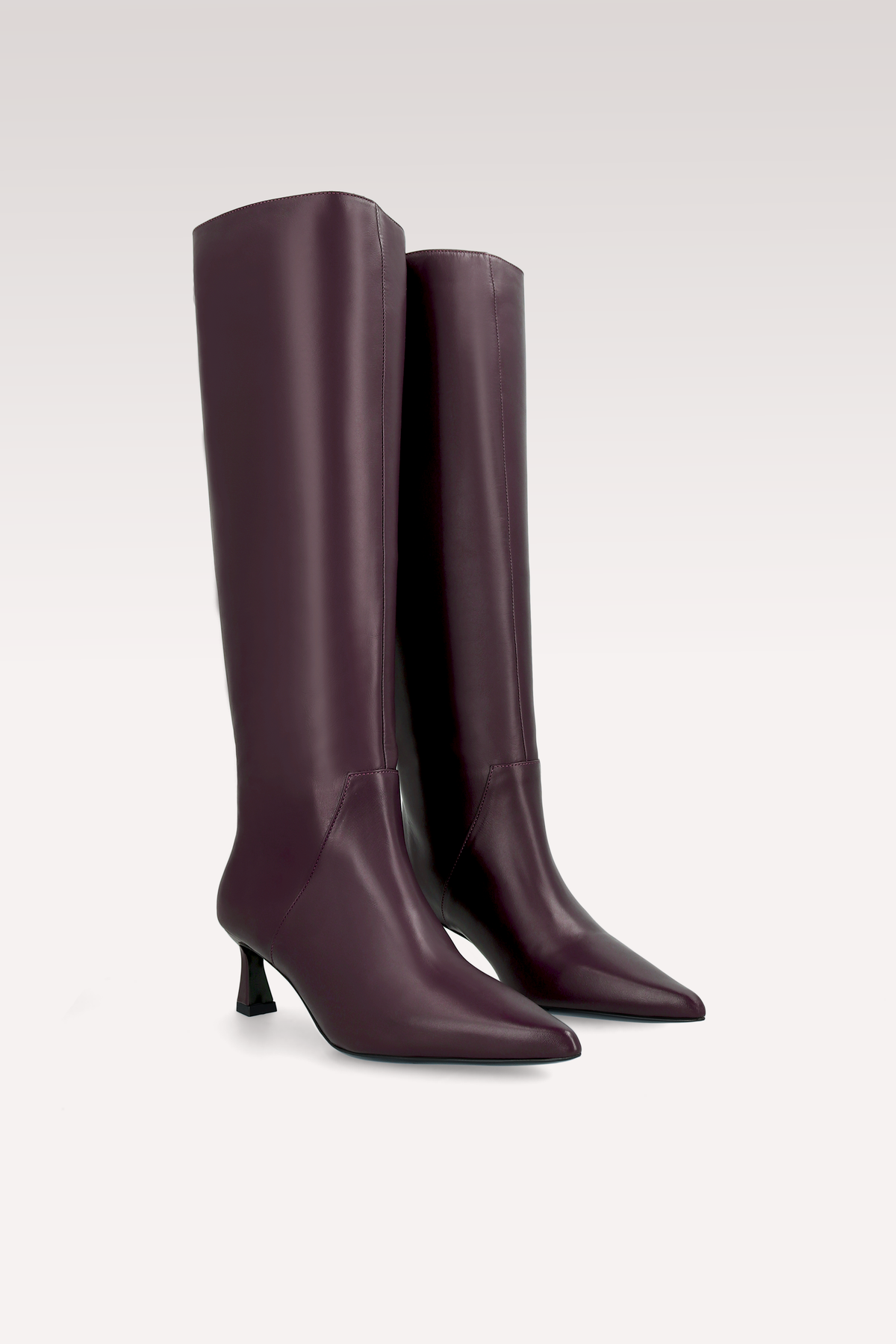 SORELLA BORDEAUX LEATHER BOOTS