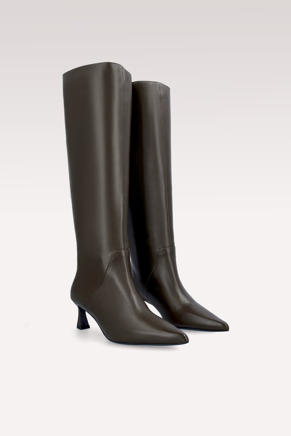 SORELLA DARK BROWN LEATHER BOOTS