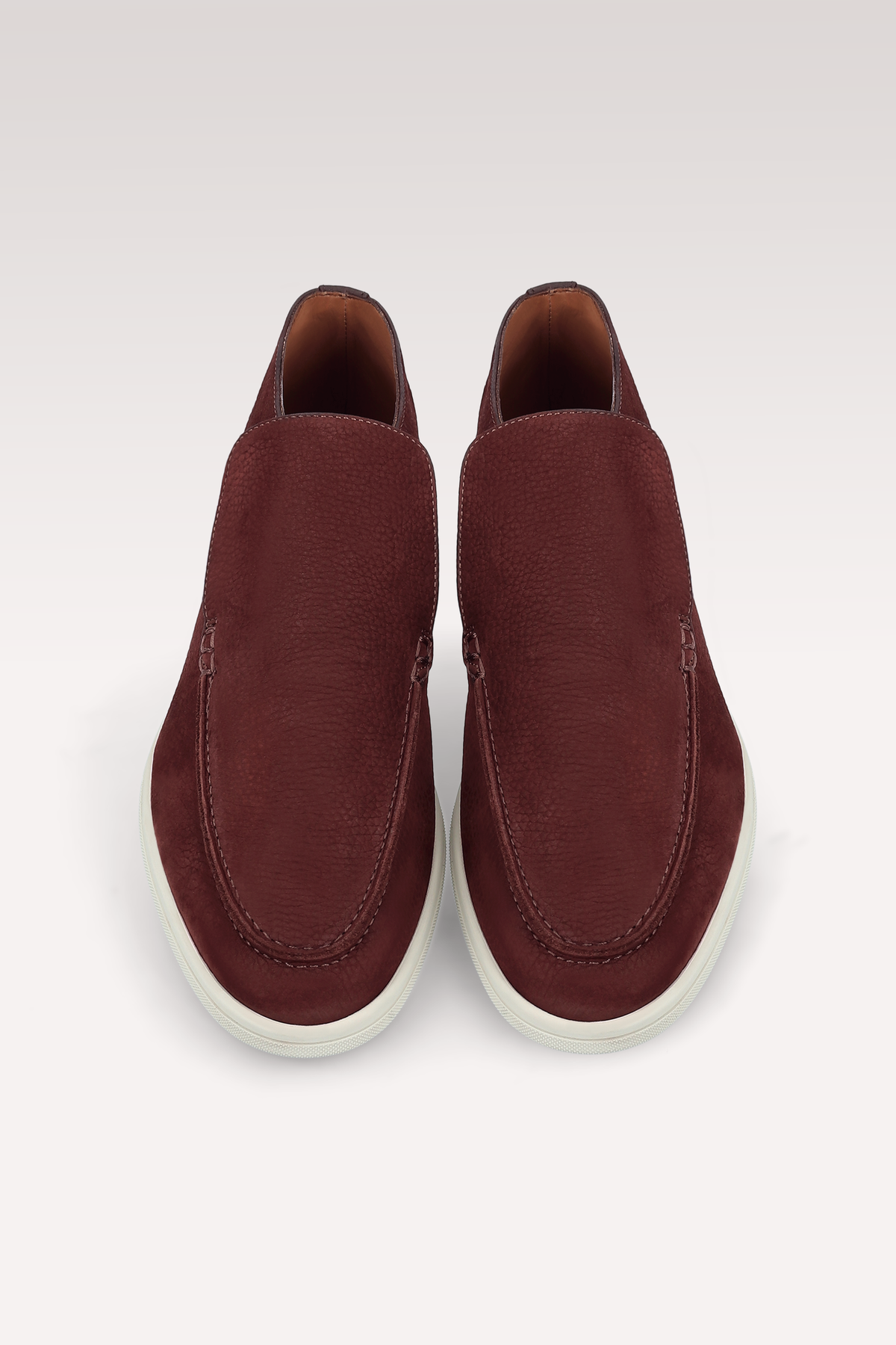 DANTE MAHAGONY NUBUCK SUEDE LEATHER ANKLE BOOTS