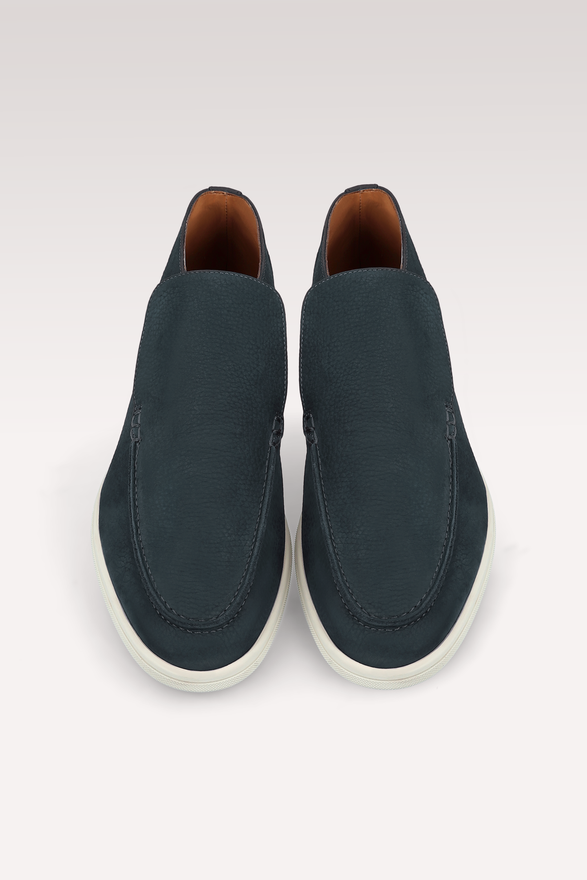 DANTE DARK BLUE NUBUCK SUEDE LEATHER ANKLE BOOTS