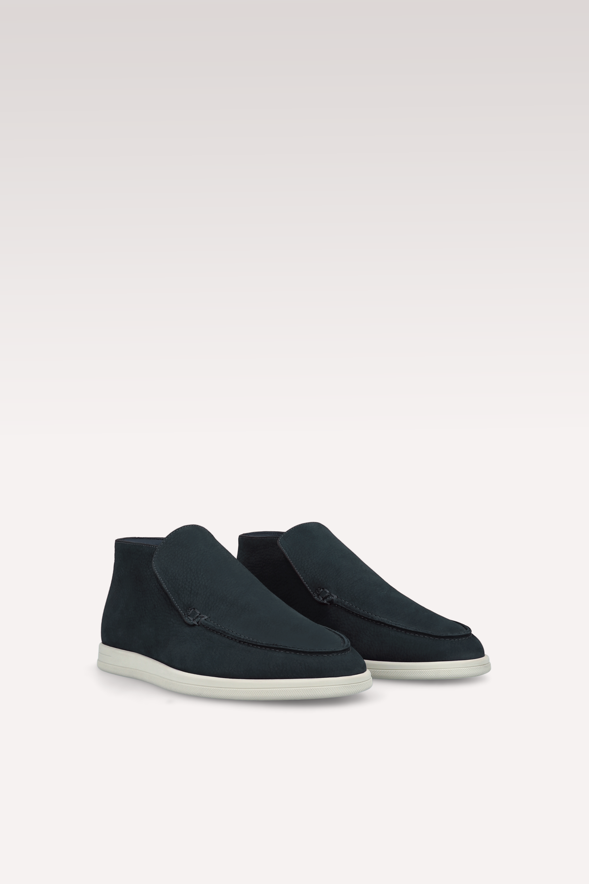 DANTE DARK BLUE NUBUCK SUEDE LEATHER ANKLE BOOTS