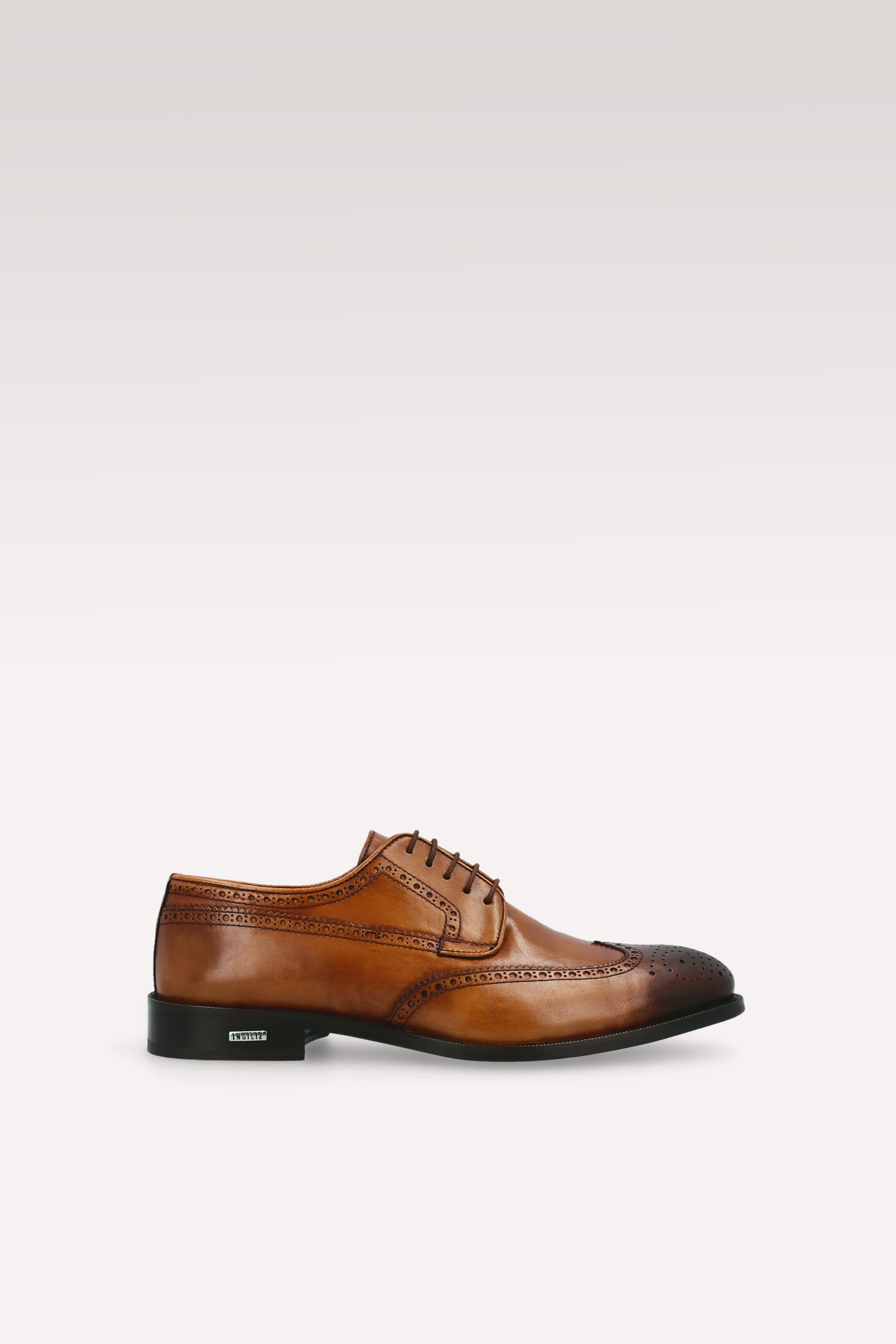 BERGAMO 01 brown leather derby shoes