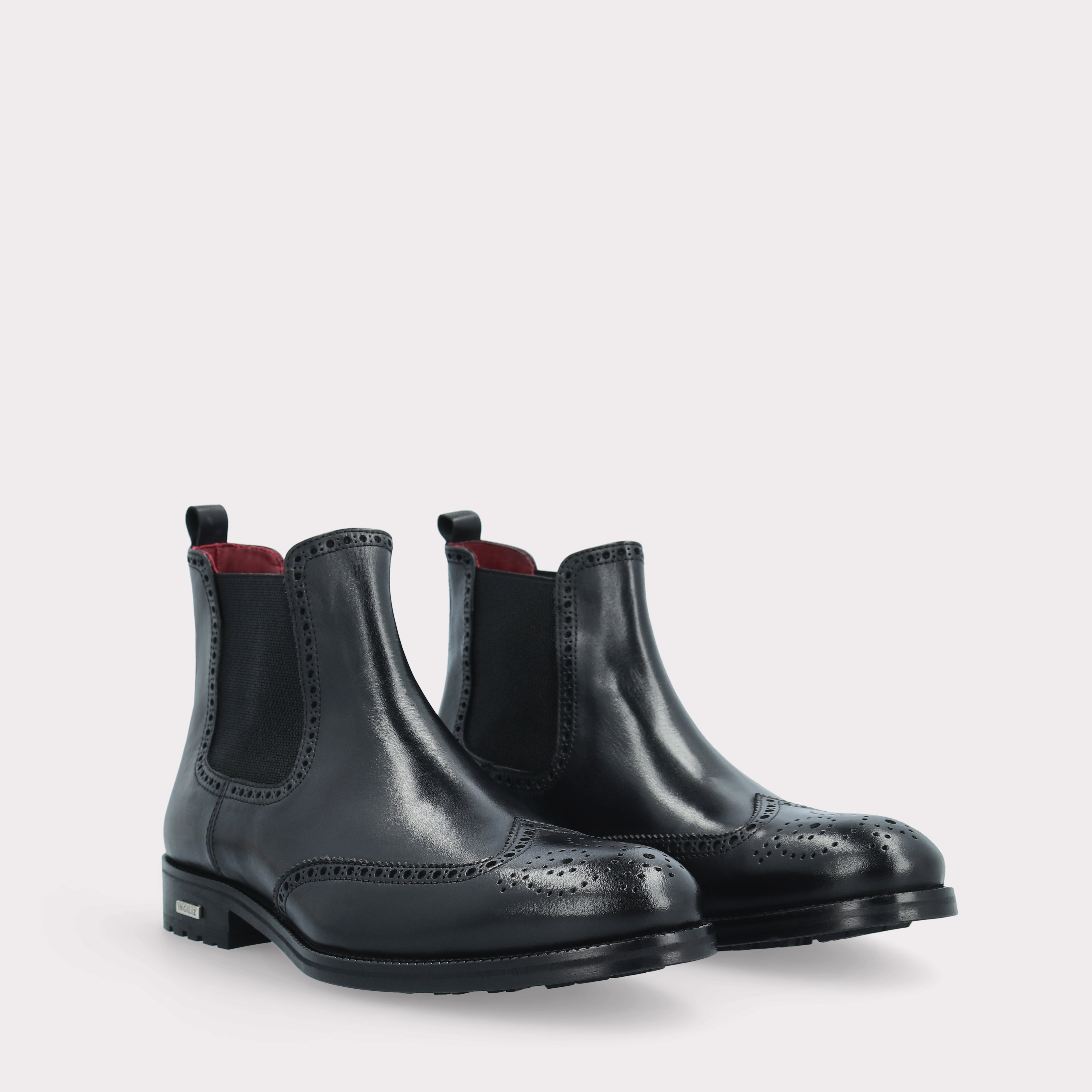 MODENA 01 black leather chelsea boots
