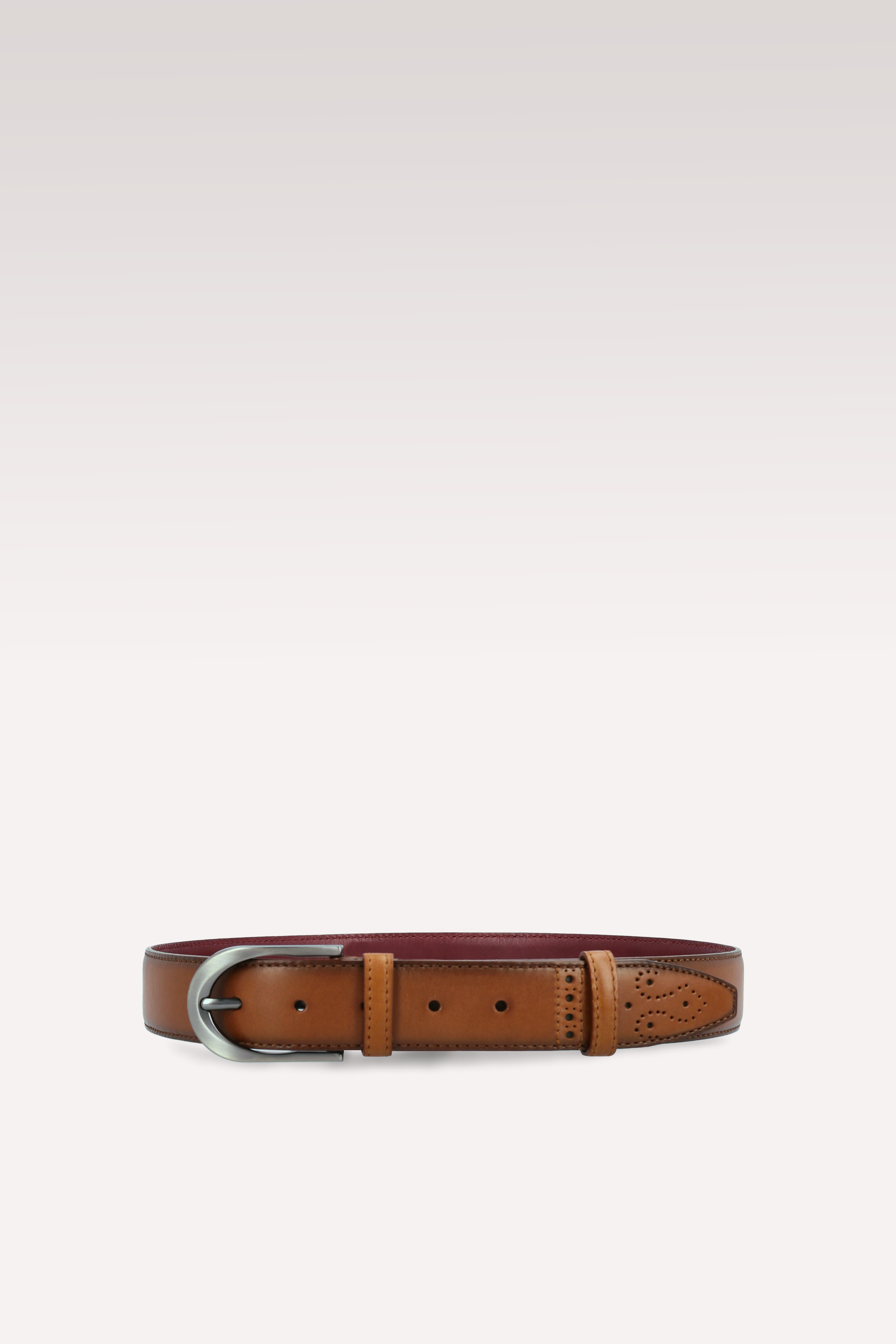ALEN BROWN CALF LEATHER BELT