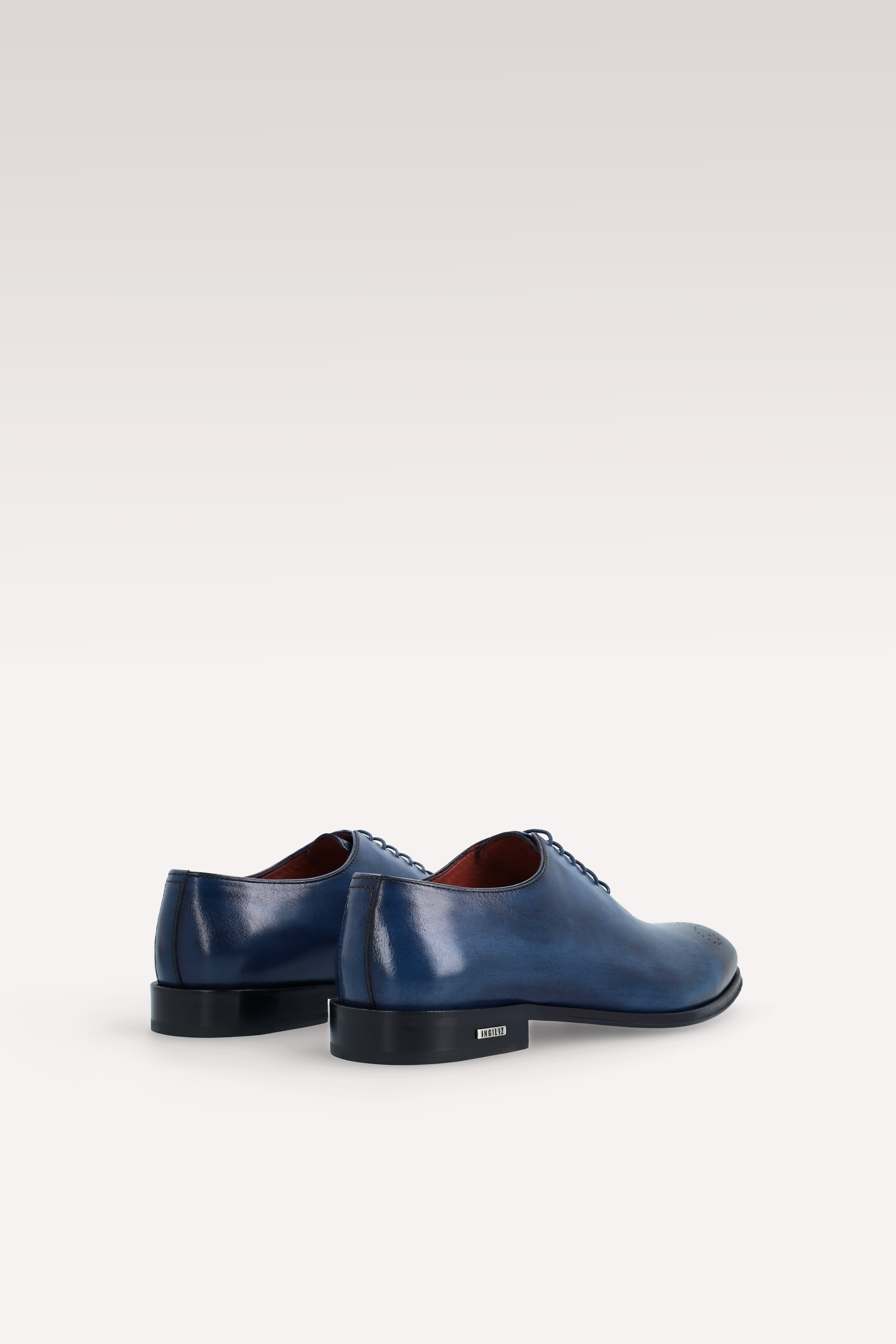 PRATO 01 dark blue leather oxford shoes