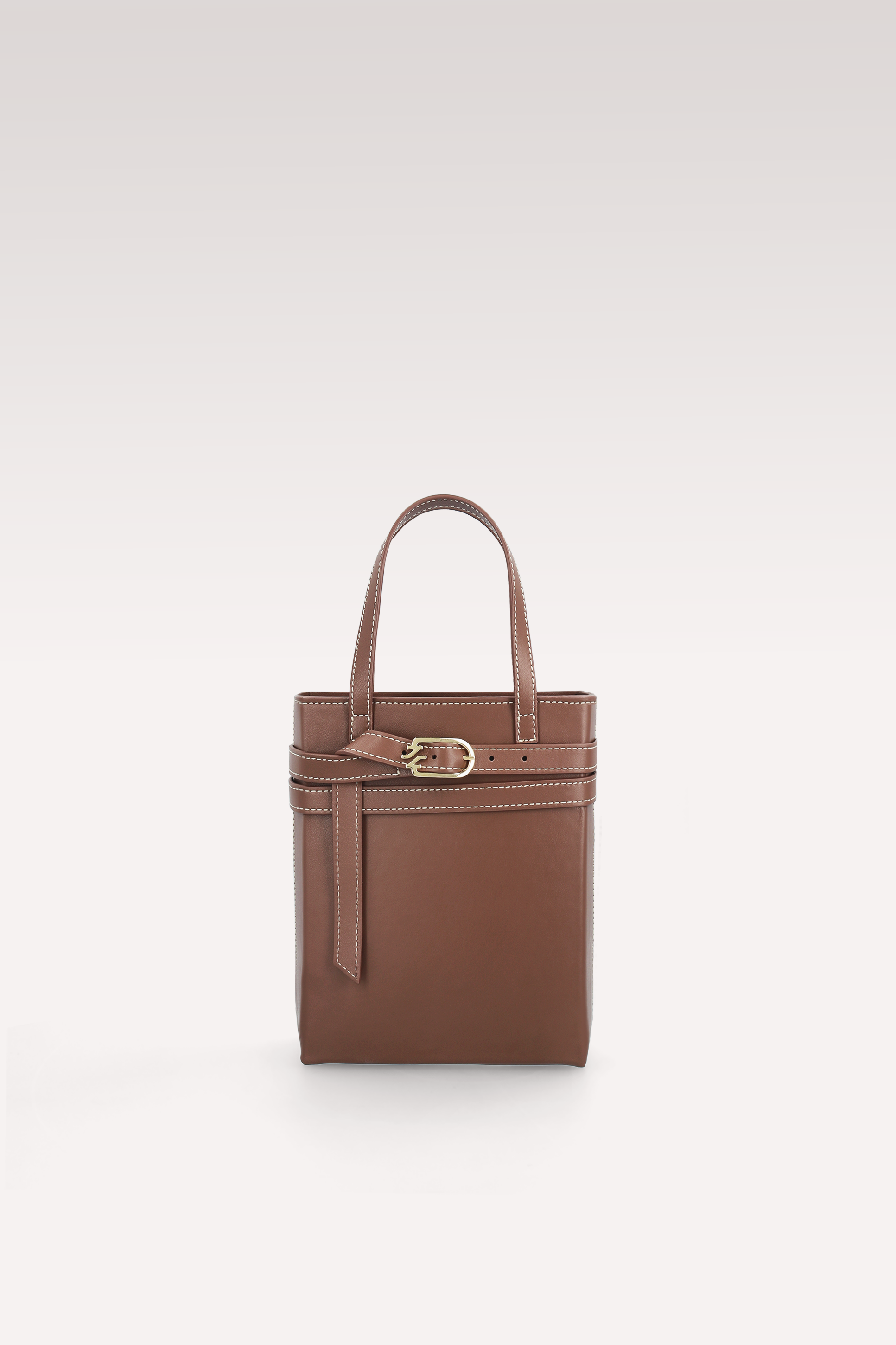 CARRIE CHESTNUT NAPPA LEATHER CROSSBODY BAG