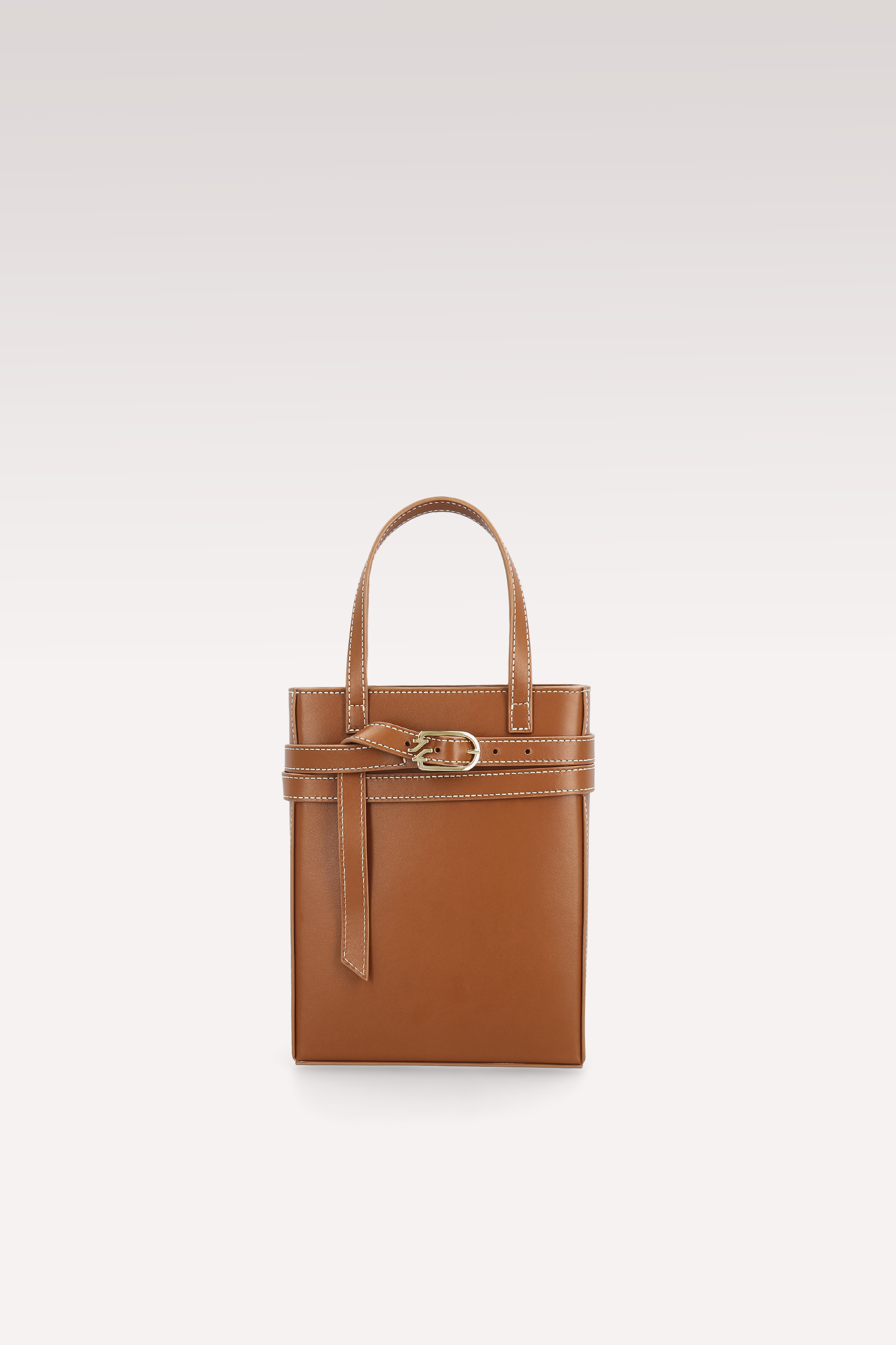 CARRIE BROWN NAPPA LEATHER CROSSBODY BAG