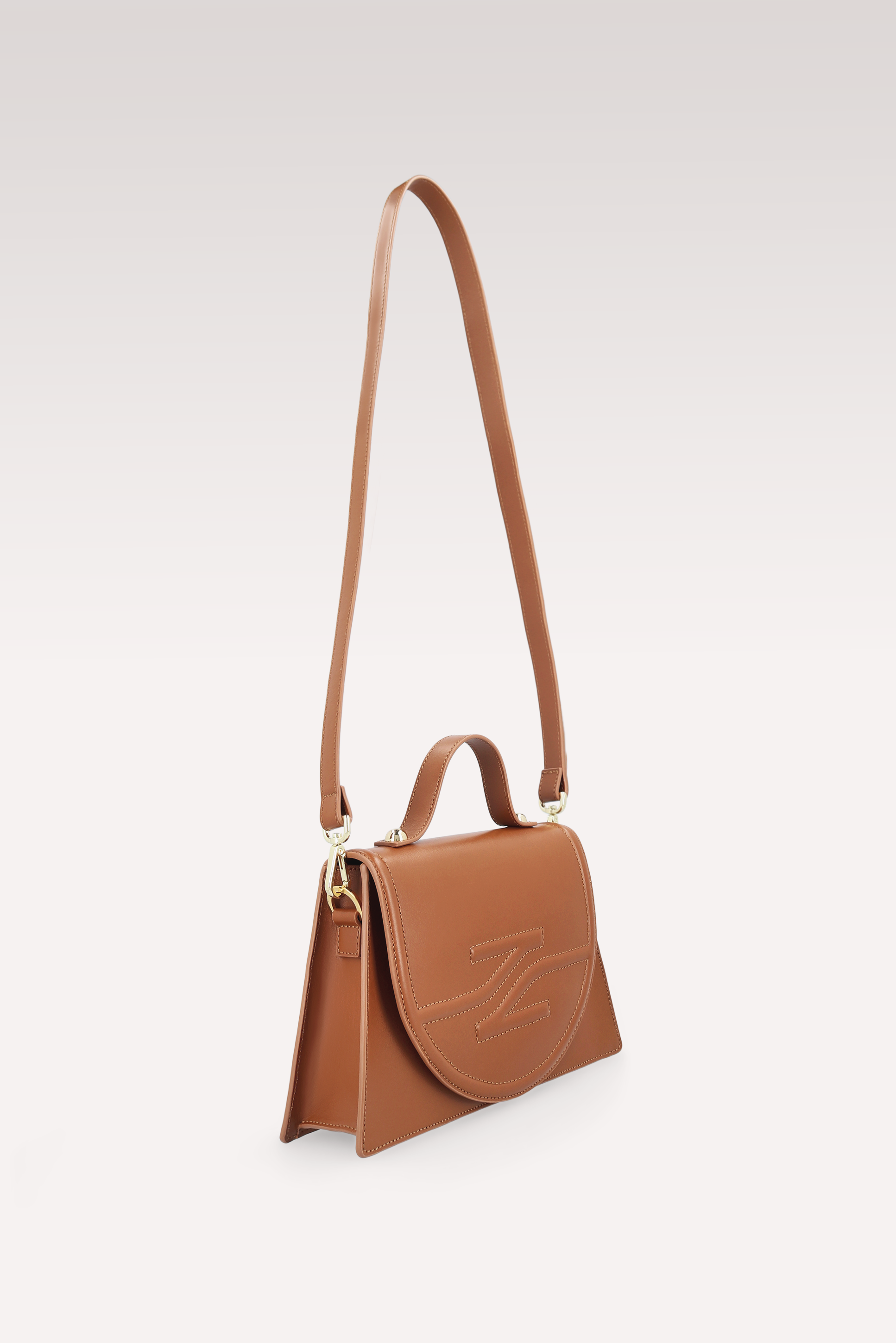 VERA BROWN NAPPA LEATHER ANKLE BOOTS AND COLETTE CROSSBODY BAG