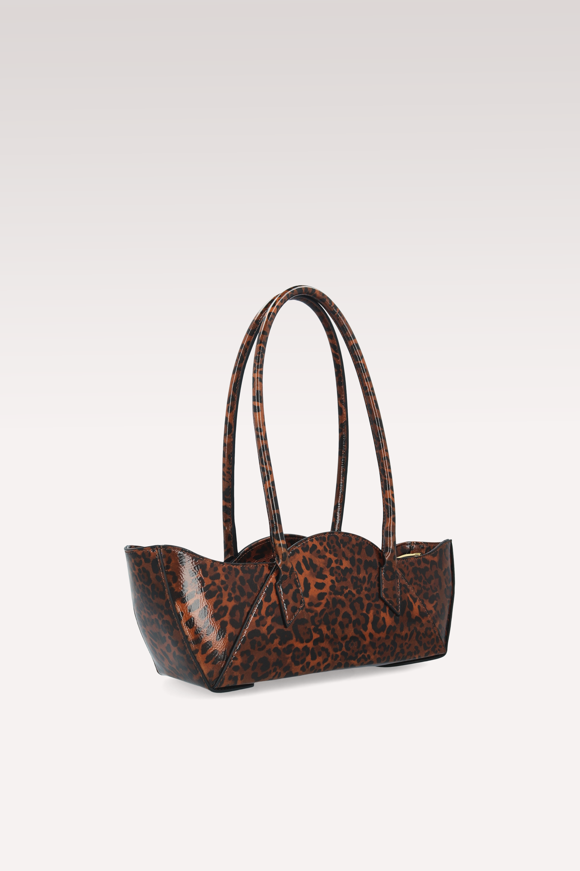DAISY BROWN LEOPARD PRINT LEATHER SHOULDER BAG