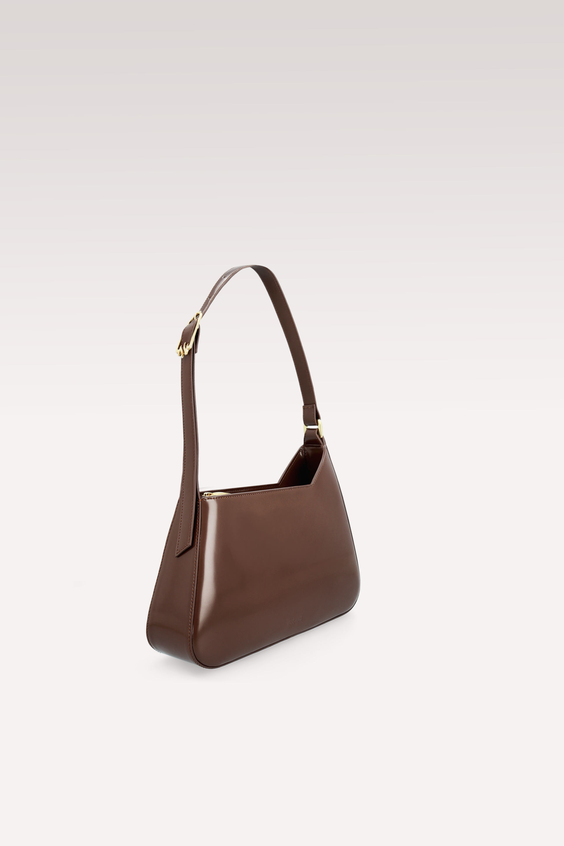 STAR BROWN PATENT LEATHER PUMPS AND DALIA SEMI PATENT LEATHER SHOULDER BAG