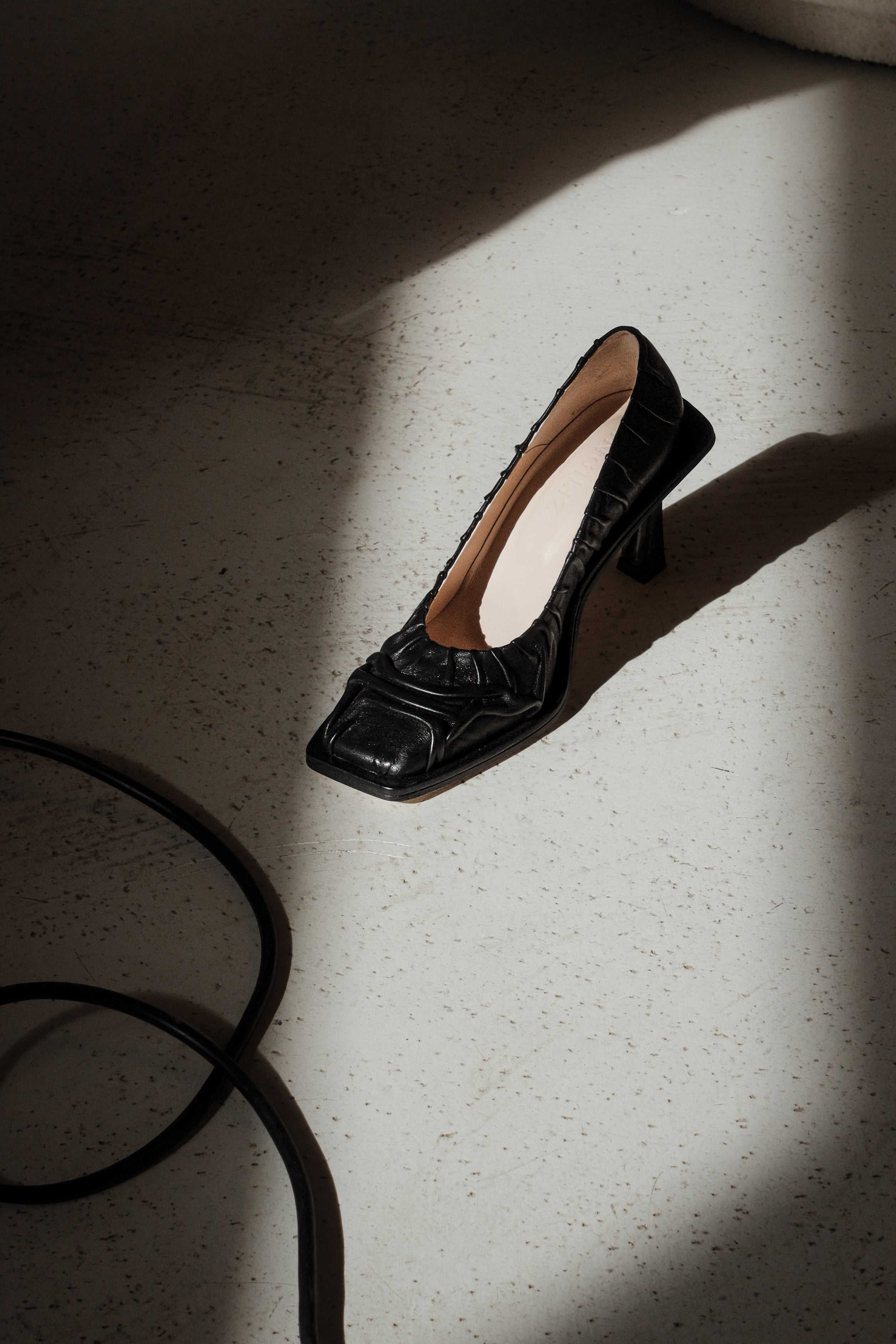 NI BLACK SOFT NAPPA LEATHER PUMPS