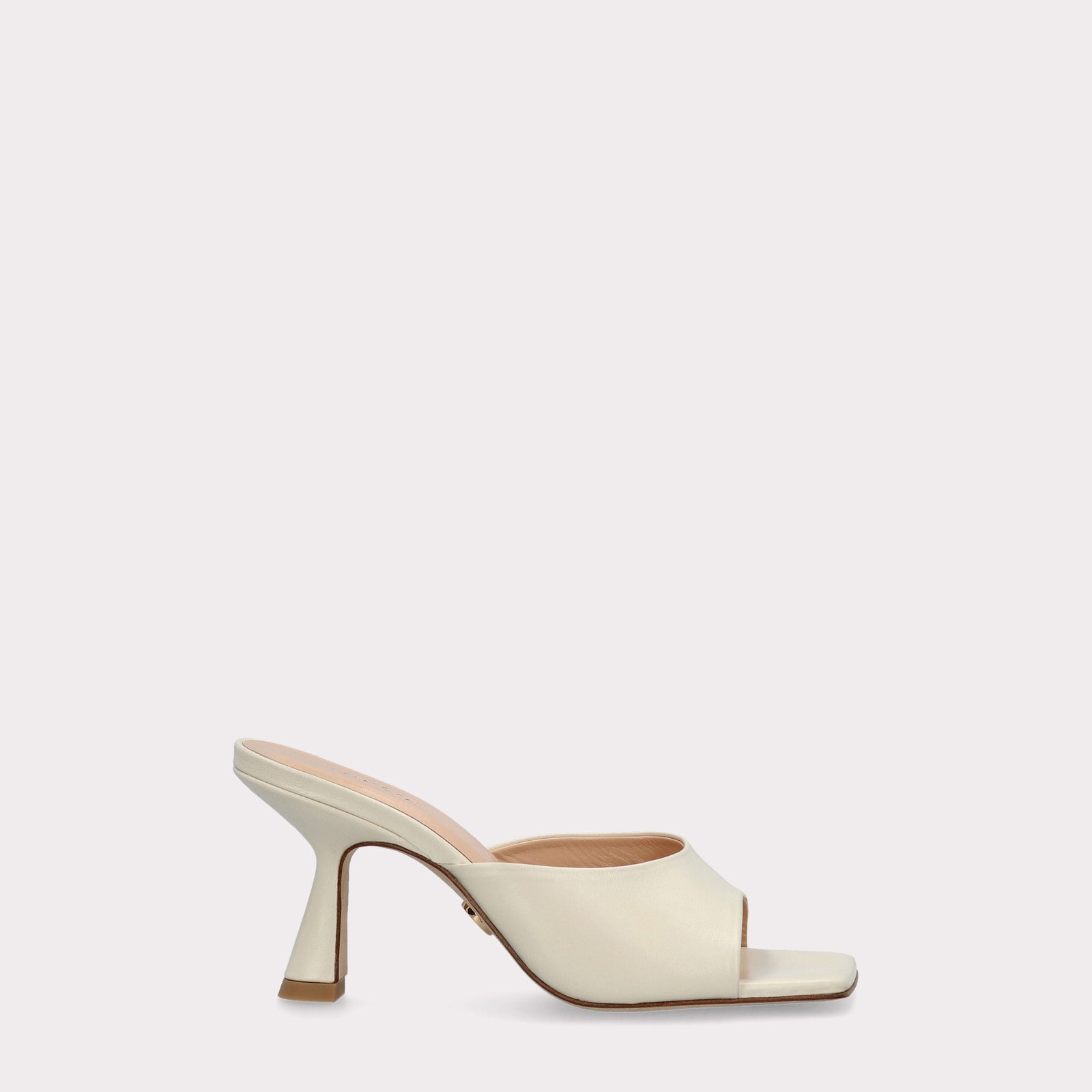LEATHER MULES RENY WHITE